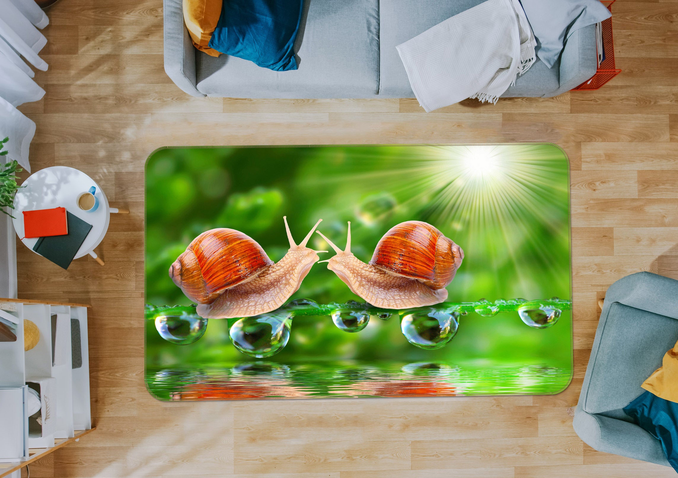 3D Snails 38148 Animal Non Slip Rug Mat