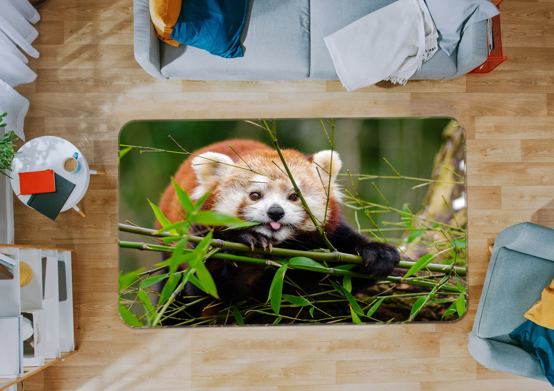 3D Raccoon 68144 Animal Non Slip Rug Mat