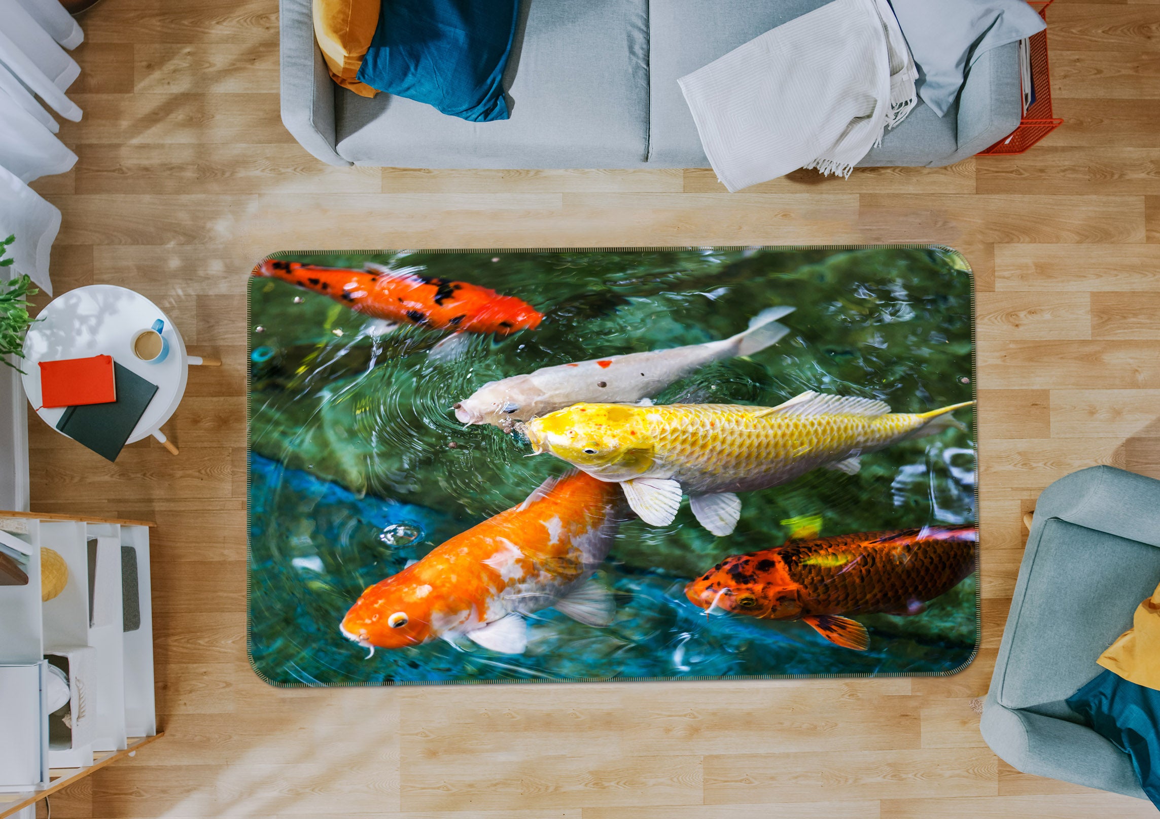 3D Goldfish 68157 Animal Non Slip Rug Mat