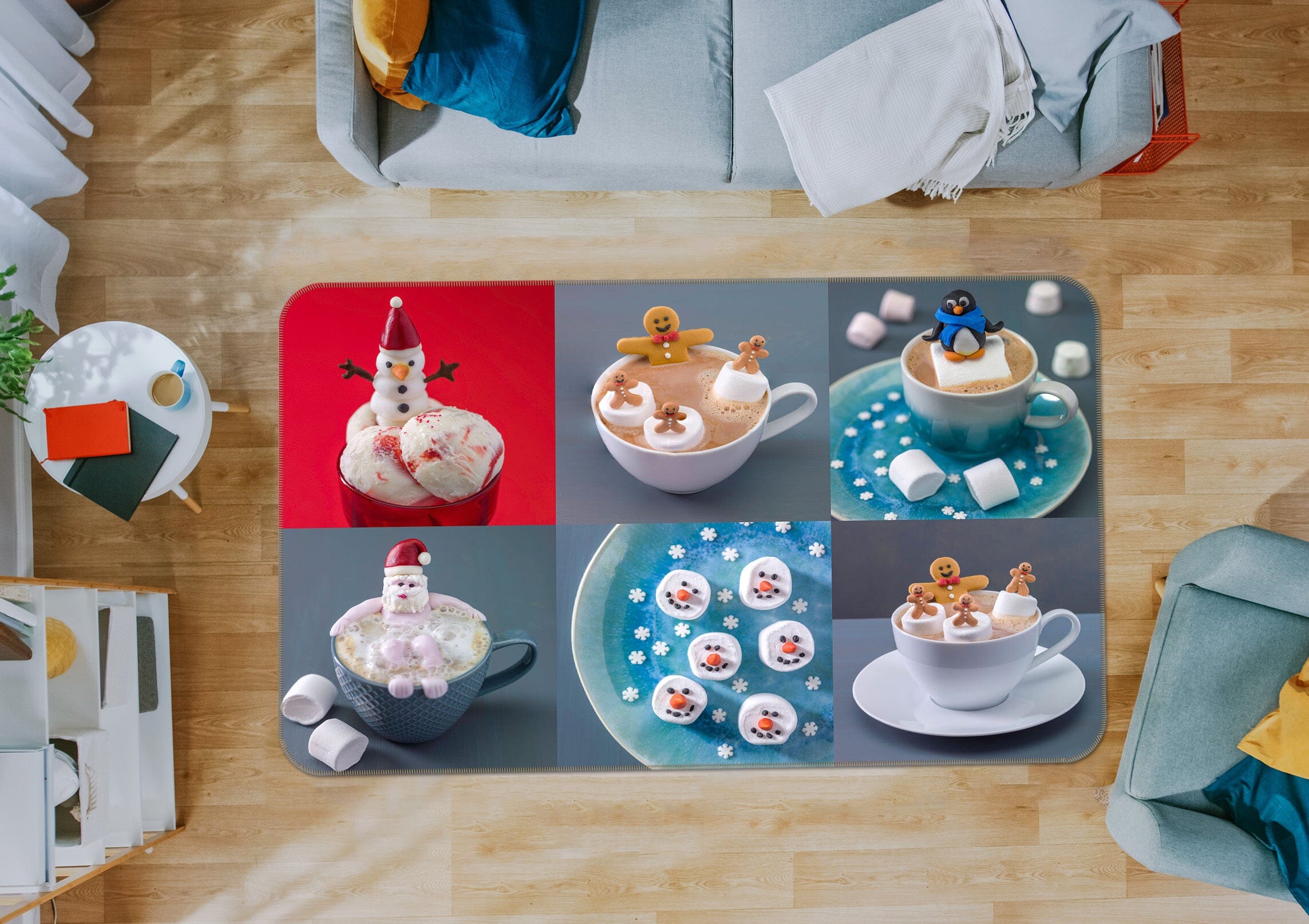 3D Delicious Cake 2023 Assaf Frank Rug Non Slip Rug Mat Mat AJ Creativity Home 