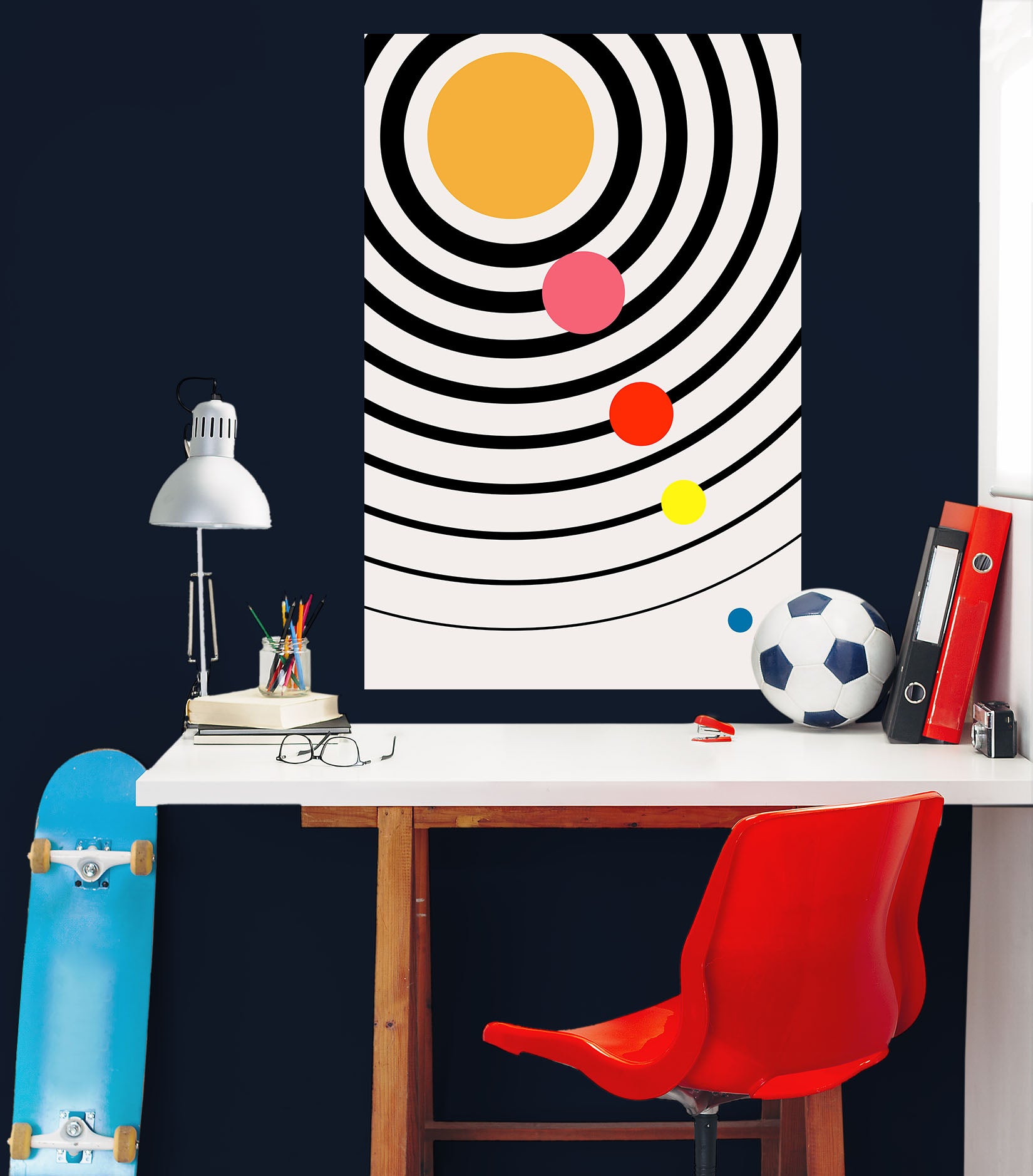 3D Colored Dots 196 Boris Draschoff Wall Sticker