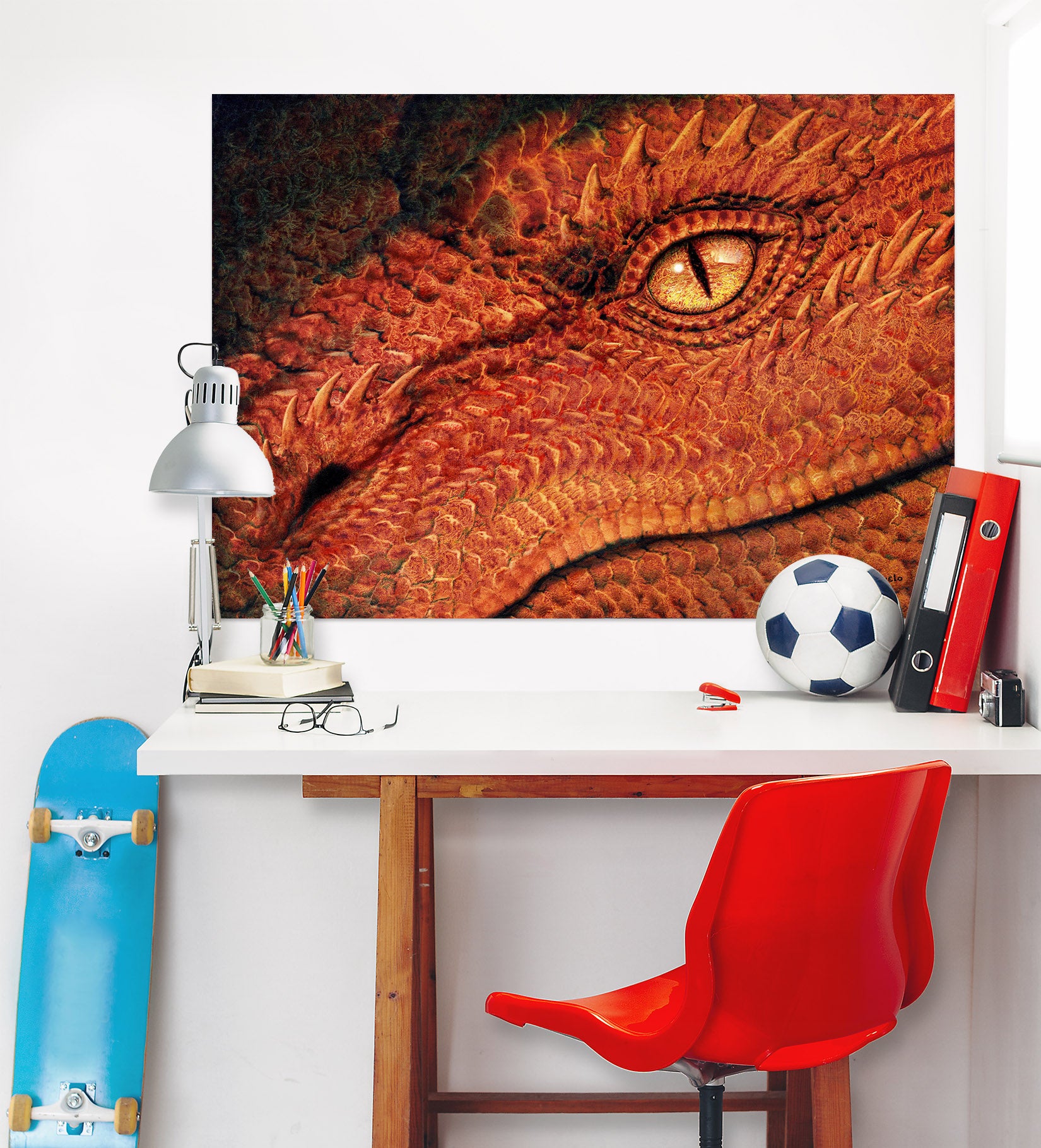 3D Dragon Eye 8069 Ciruelo Wall Sticker