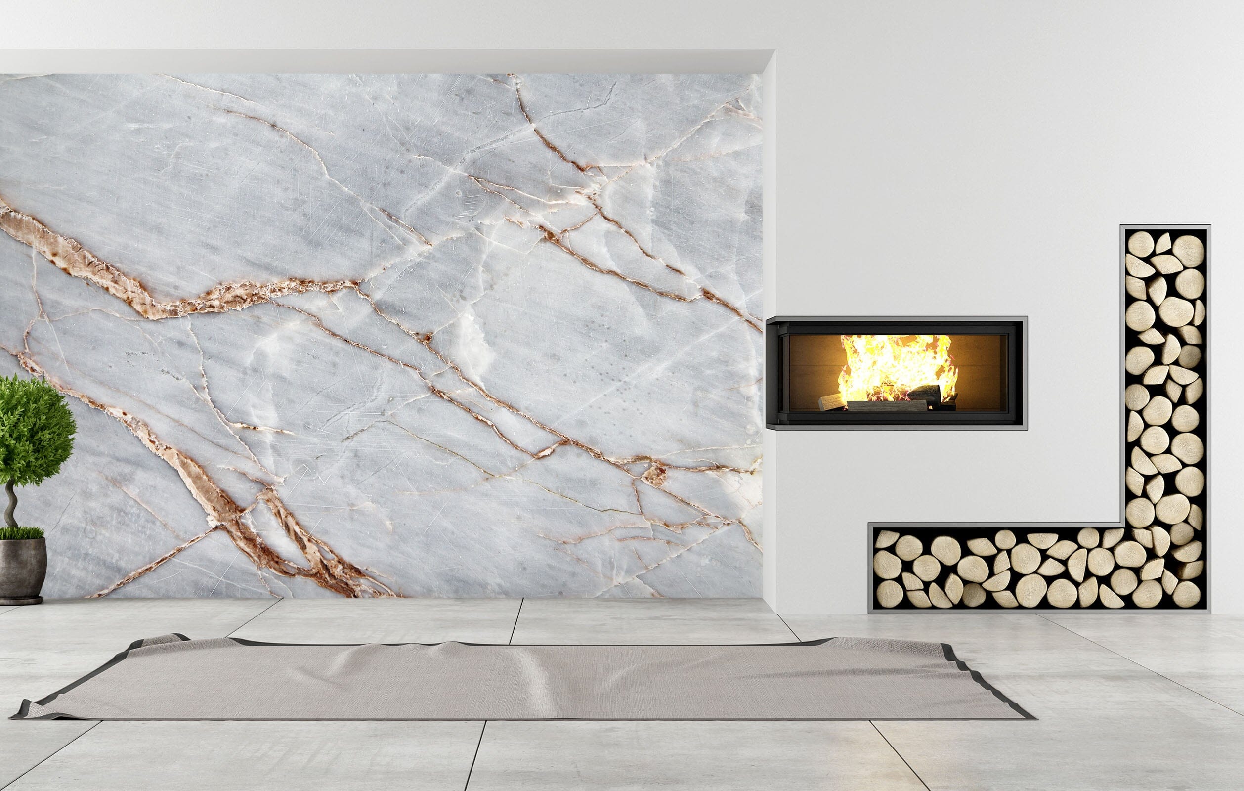 3D Marble Crack 08 Wall Murals Wallpaper AJ Wallpaper 2 