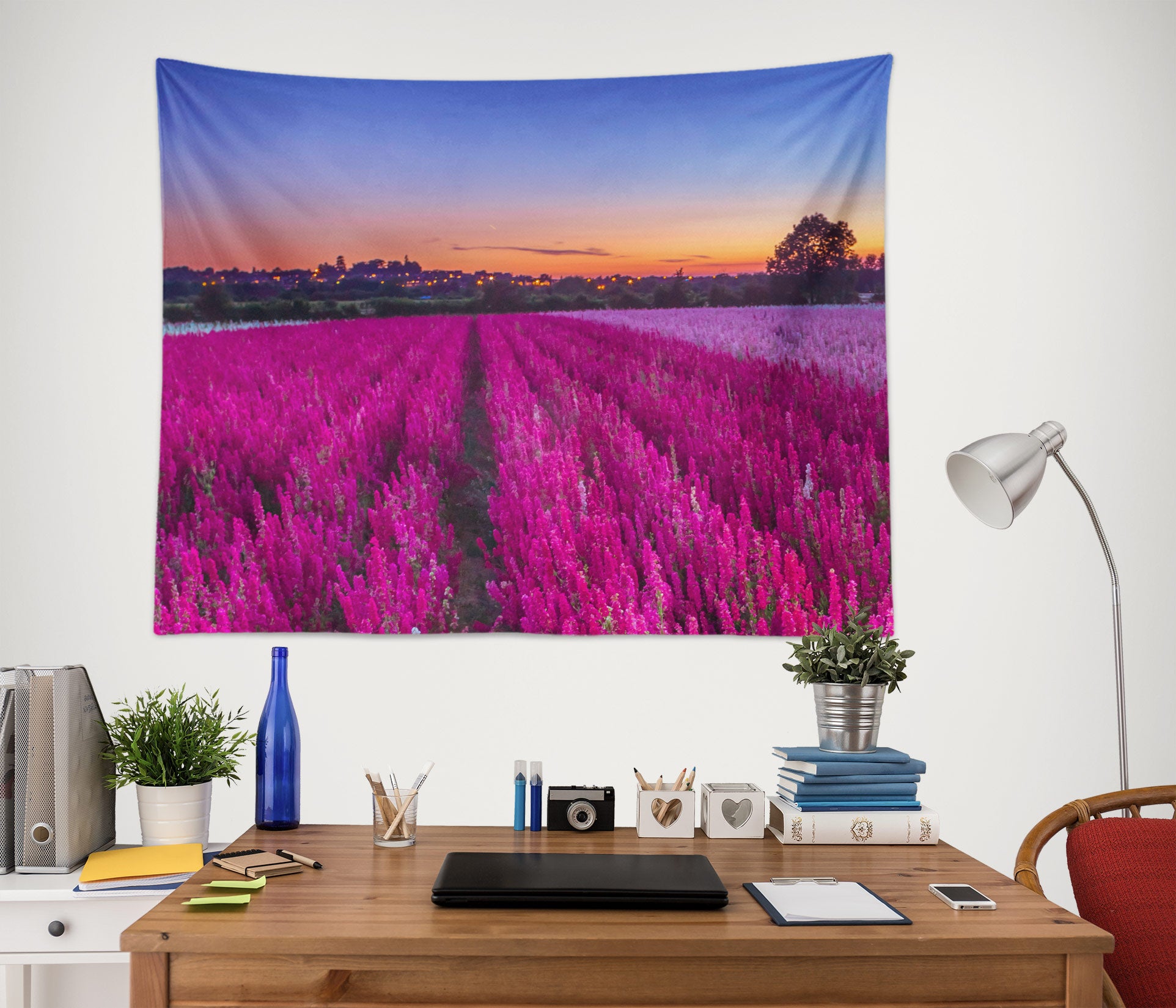 3D Flower Field 11653 Assaf Frank Tapestry Hanging Cloth Hang