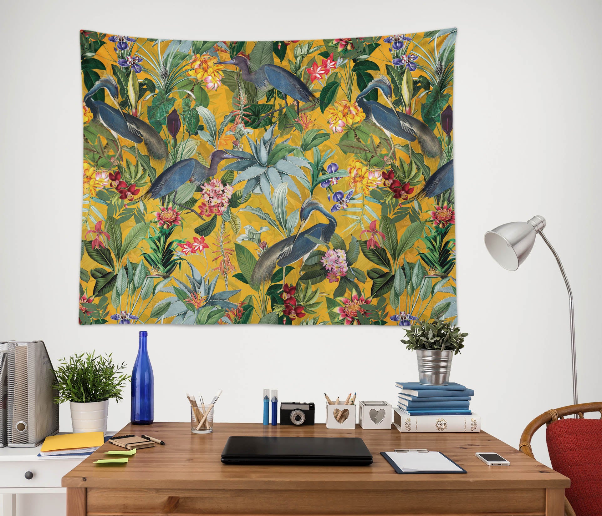 3D Flower Bird 5359 Uta Naumann Tapestry Hanging Cloth Hang