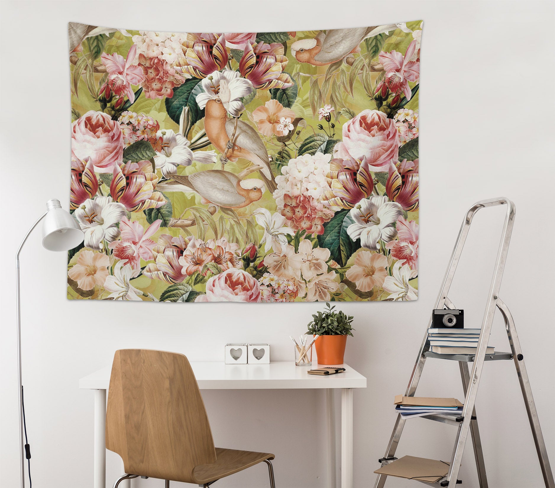 3D Pink Flower 5303 Uta Naumann Tapestry Hanging Cloth Hang