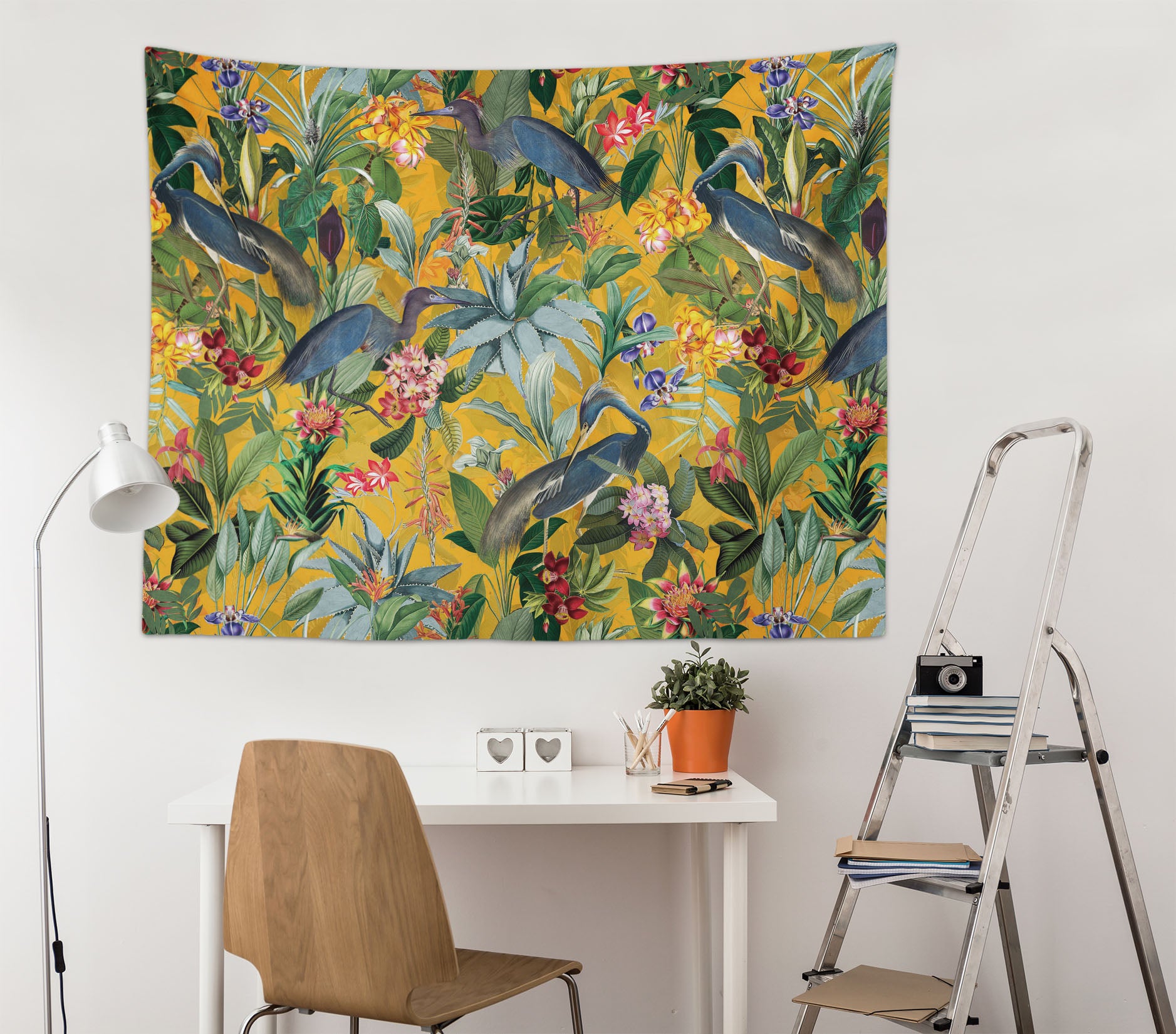 3D Flower Bird 5359 Uta Naumann Tapestry Hanging Cloth Hang