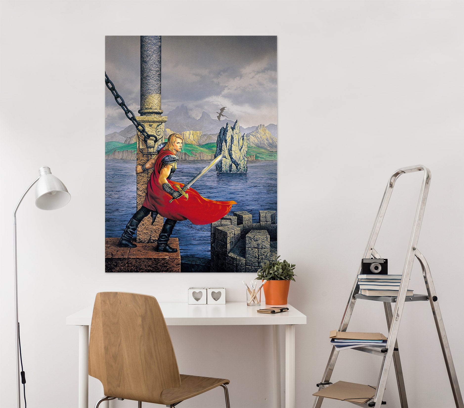 3D Soldier With Sword 8091 Ciruelo Wall Sticker