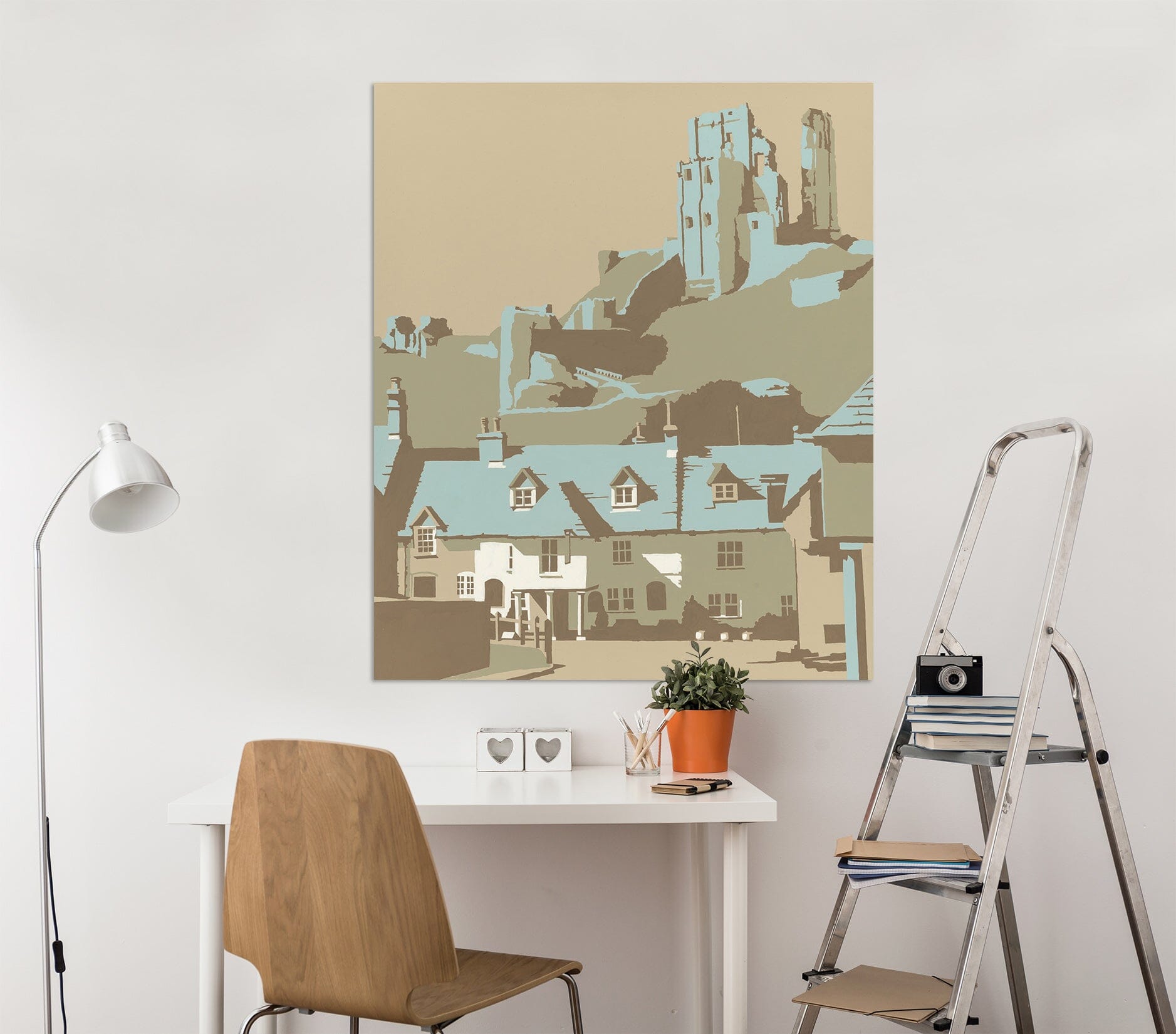 3D Corfe Castle 024 Steve Read Wall Sticker Wallpaper AJ Wallpaper 2 