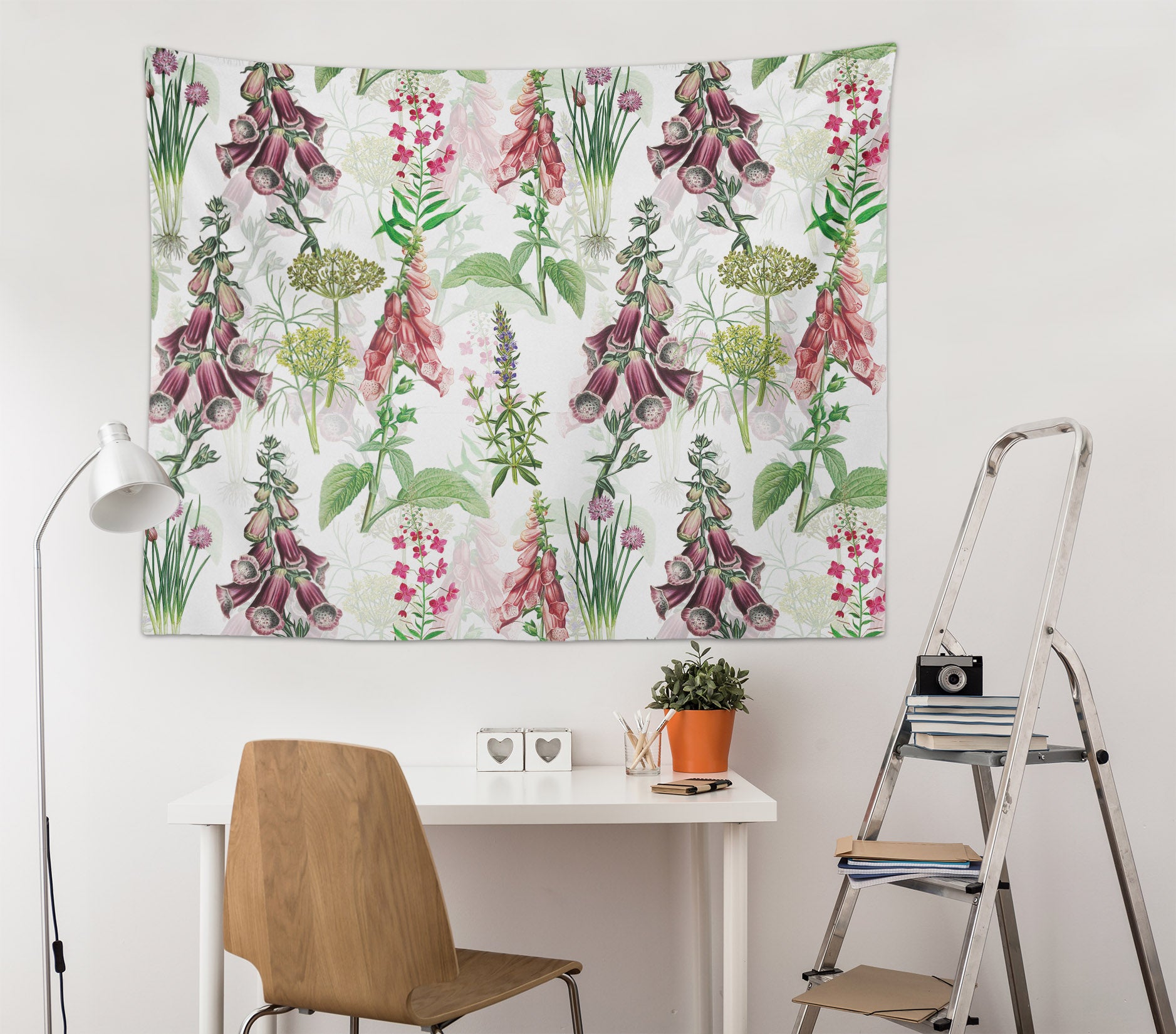 3D Flower Leaves 907 Uta Naumann Tapestry Hanging Cloth Hang