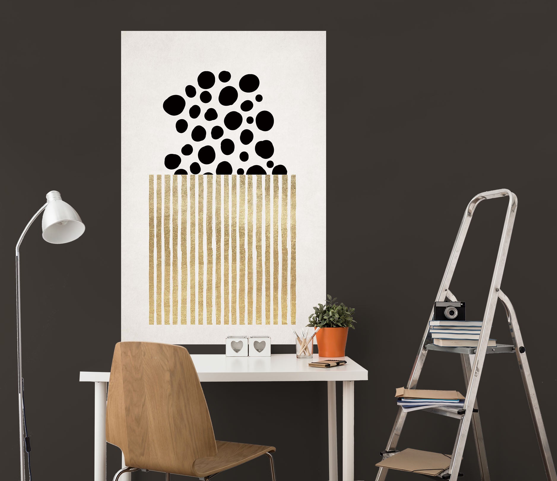 3D Black Spots 197 Boris Draschoff Wall Sticker