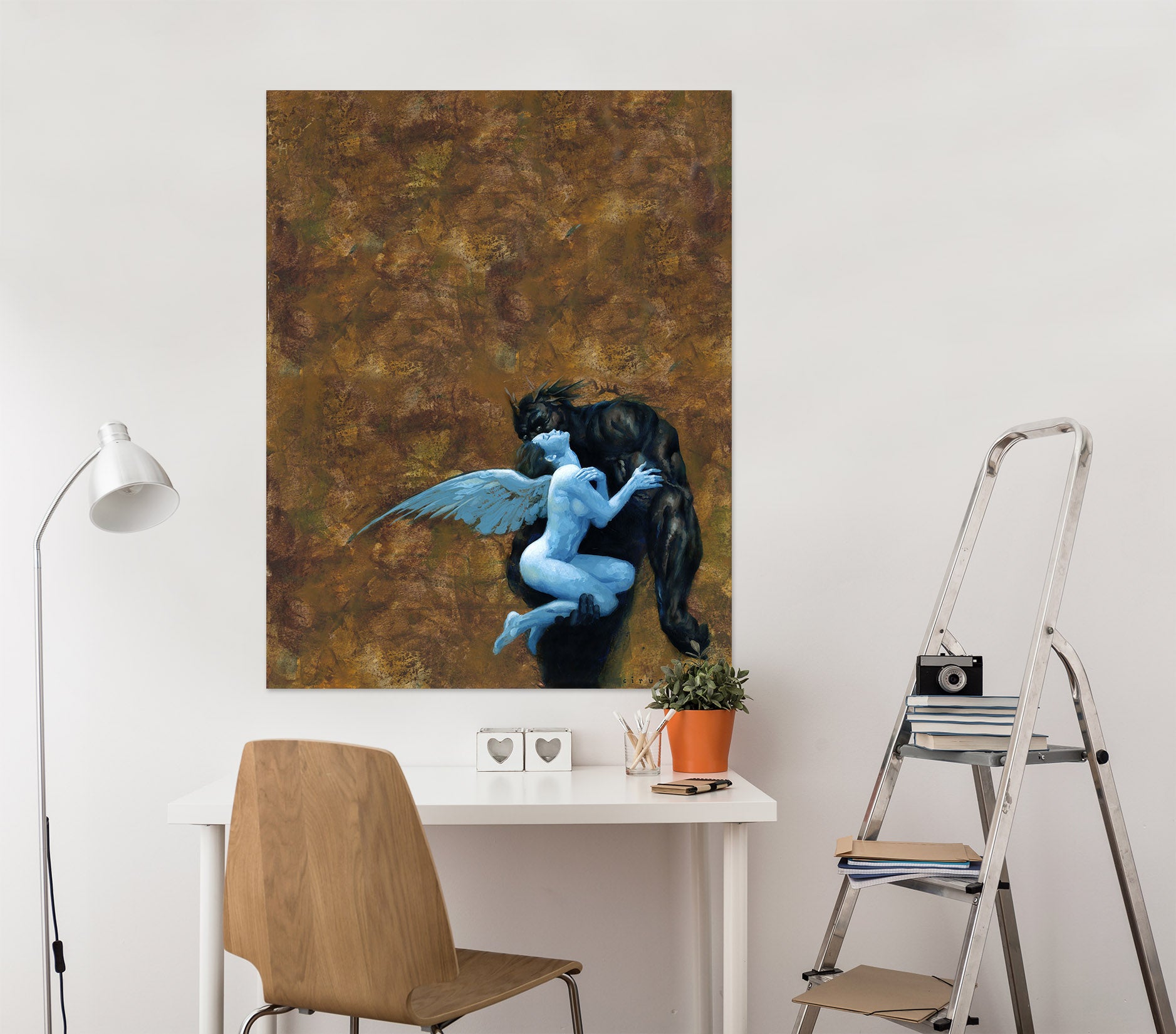 3D Winged Woman Monster 8104 Ciruelo Wall Sticker