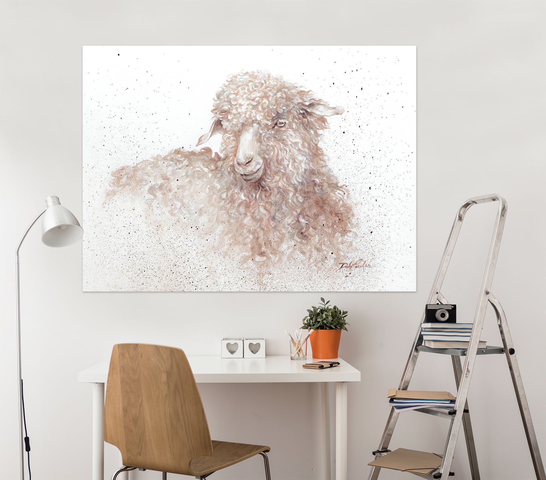 3D Sheep 092 Debi Coules Wall Sticker