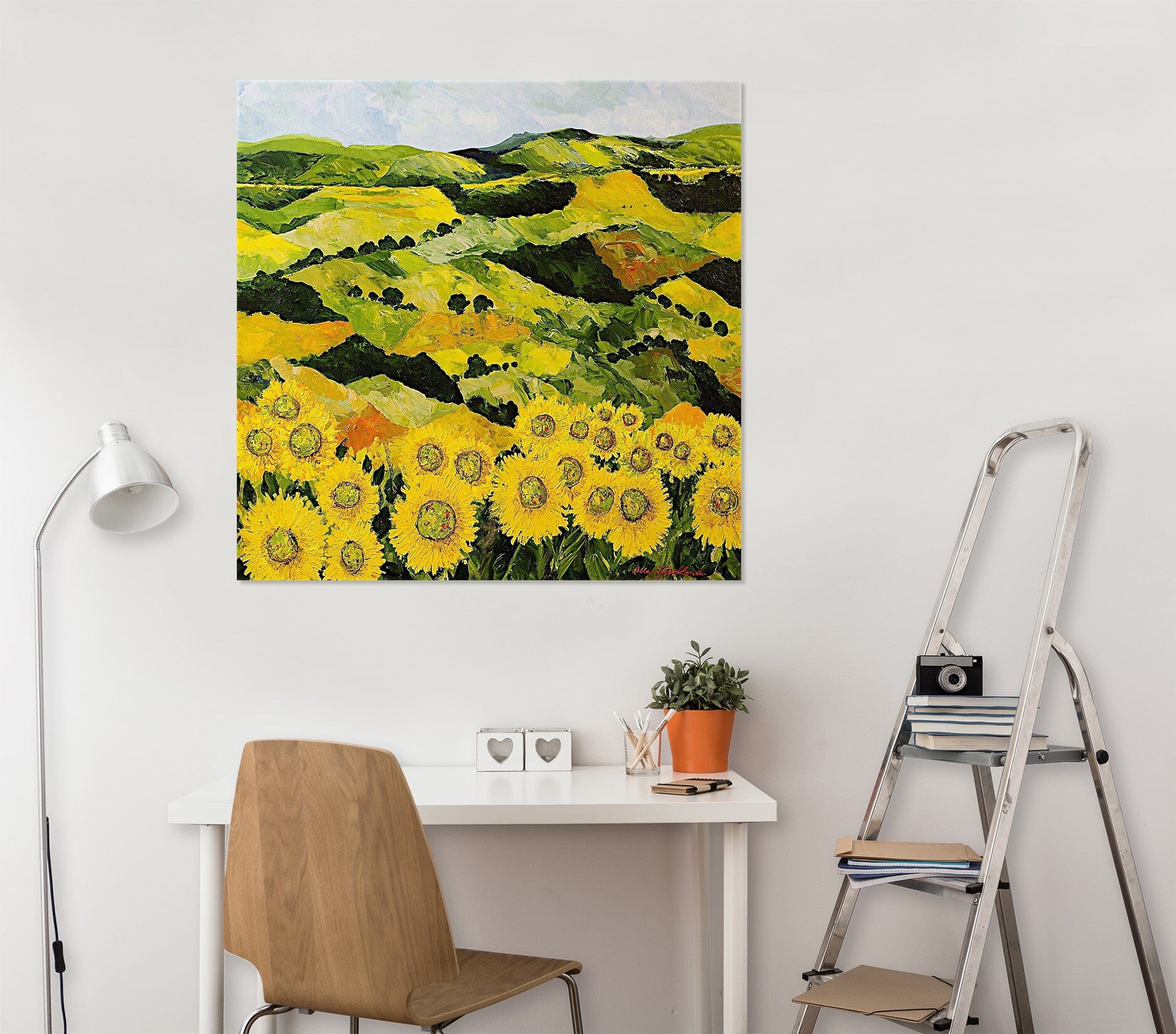 3D Sunflower Valley 184 Allan P. Friedlander Wall Sticker Wallpaper AJ Wallpaper 2 