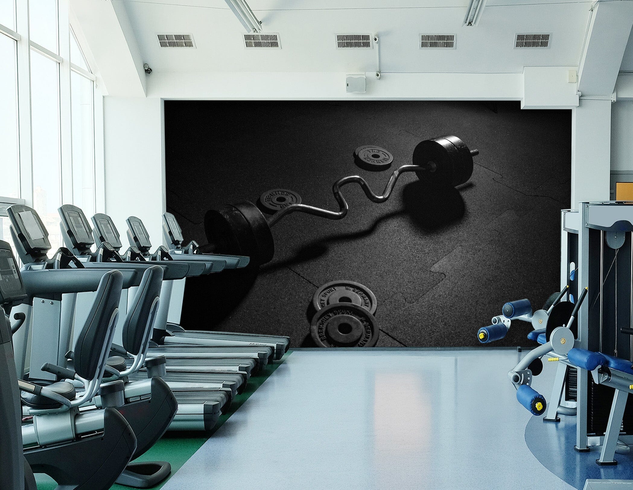 3D Fitness Equipment 205 Wall Murals Wallpaper AJ Wallpaper 2 