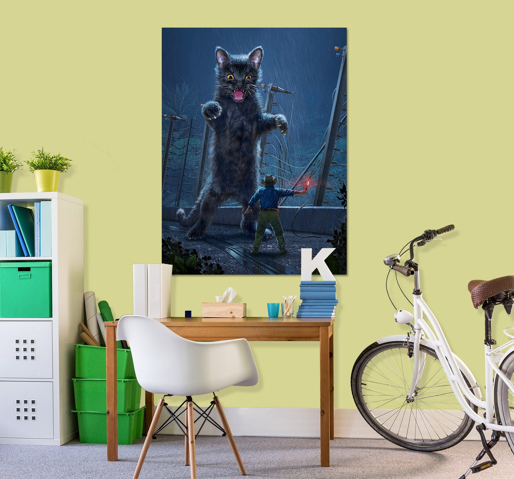 3D Jurassic Kitty 047 Vincent Hie Wall Sticker Wallpaper AJ Wallpaper 2 