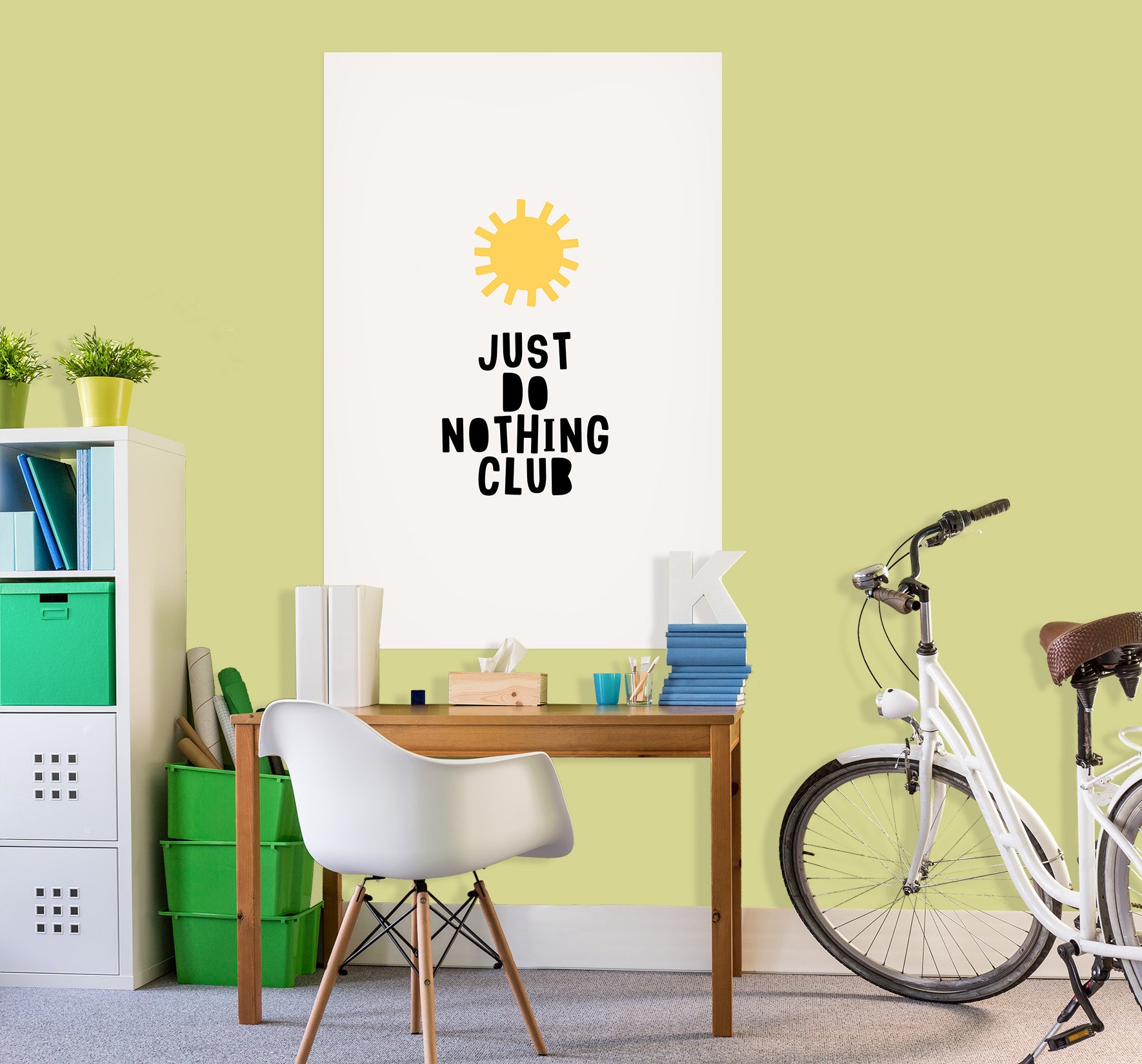 3D Yellow Sun 140 Boris Draschoff Wall Sticker