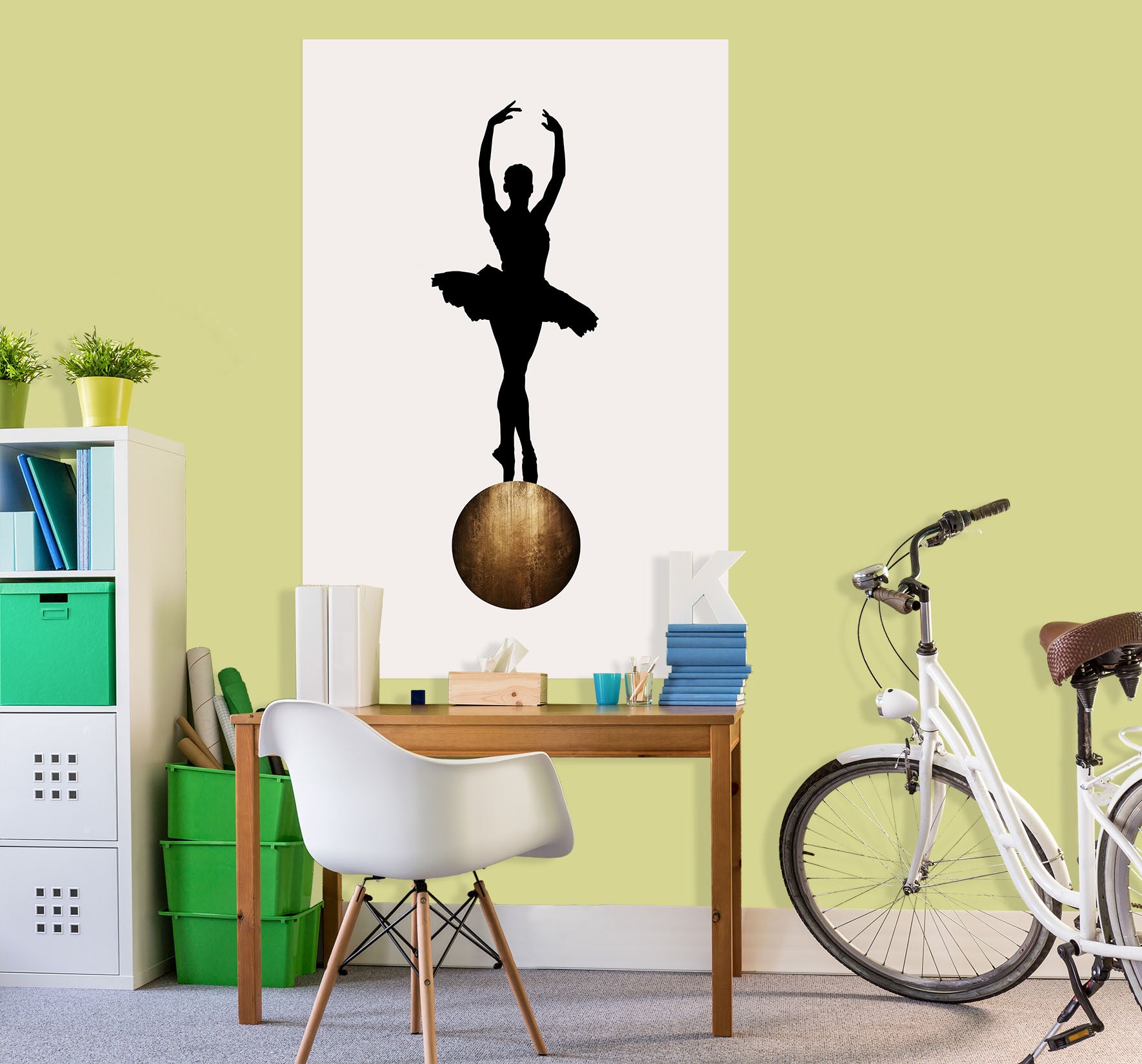 3D Dance Girl 201 Boris Draschoff Wall Sticker