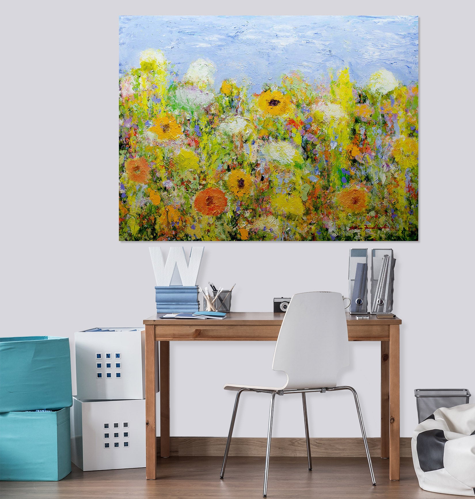 3D Wildflower Valley 257 Allan P. Friedlander Wall Sticker