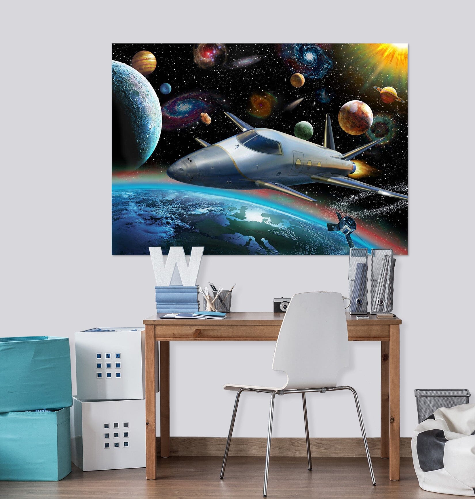 3D Spacecraft 014 Adrian Chesterman Wall Sticker Wallpaper AJ Wallpaper 2 