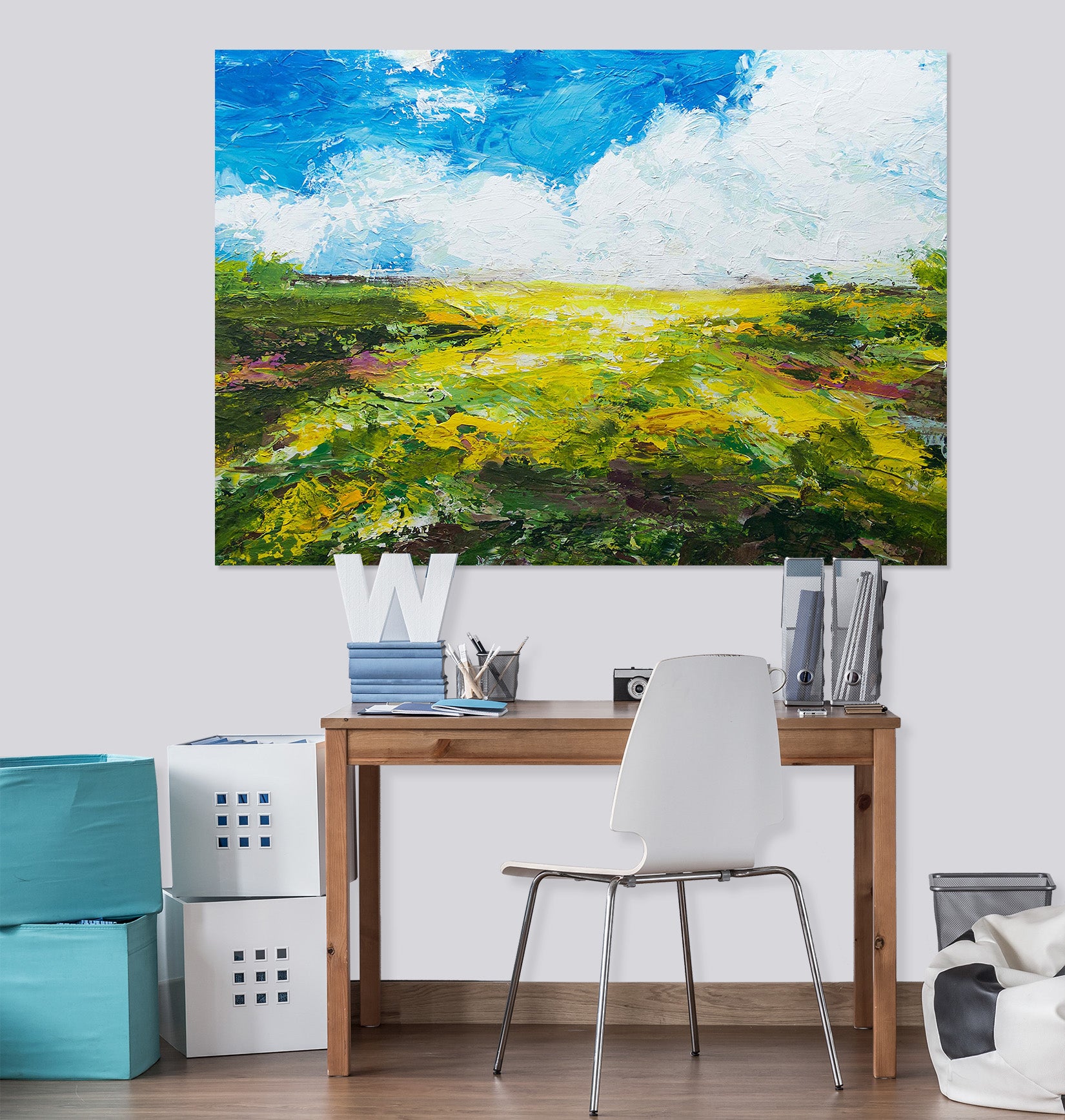 3D Grassland Sky 241 Allan P. Friedlander Wall Sticker