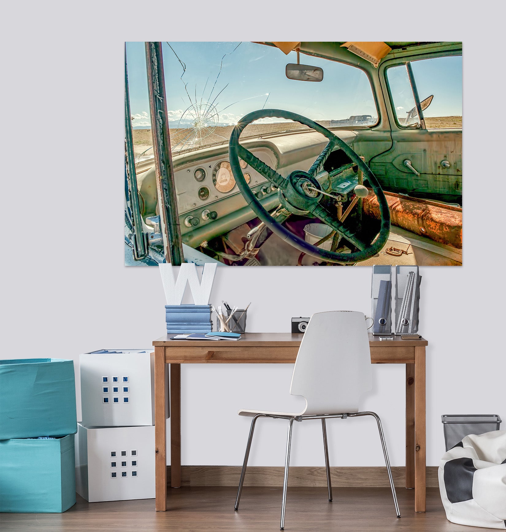 3D Steering Wheel 4008 Beth Sheridan Wall Sticker