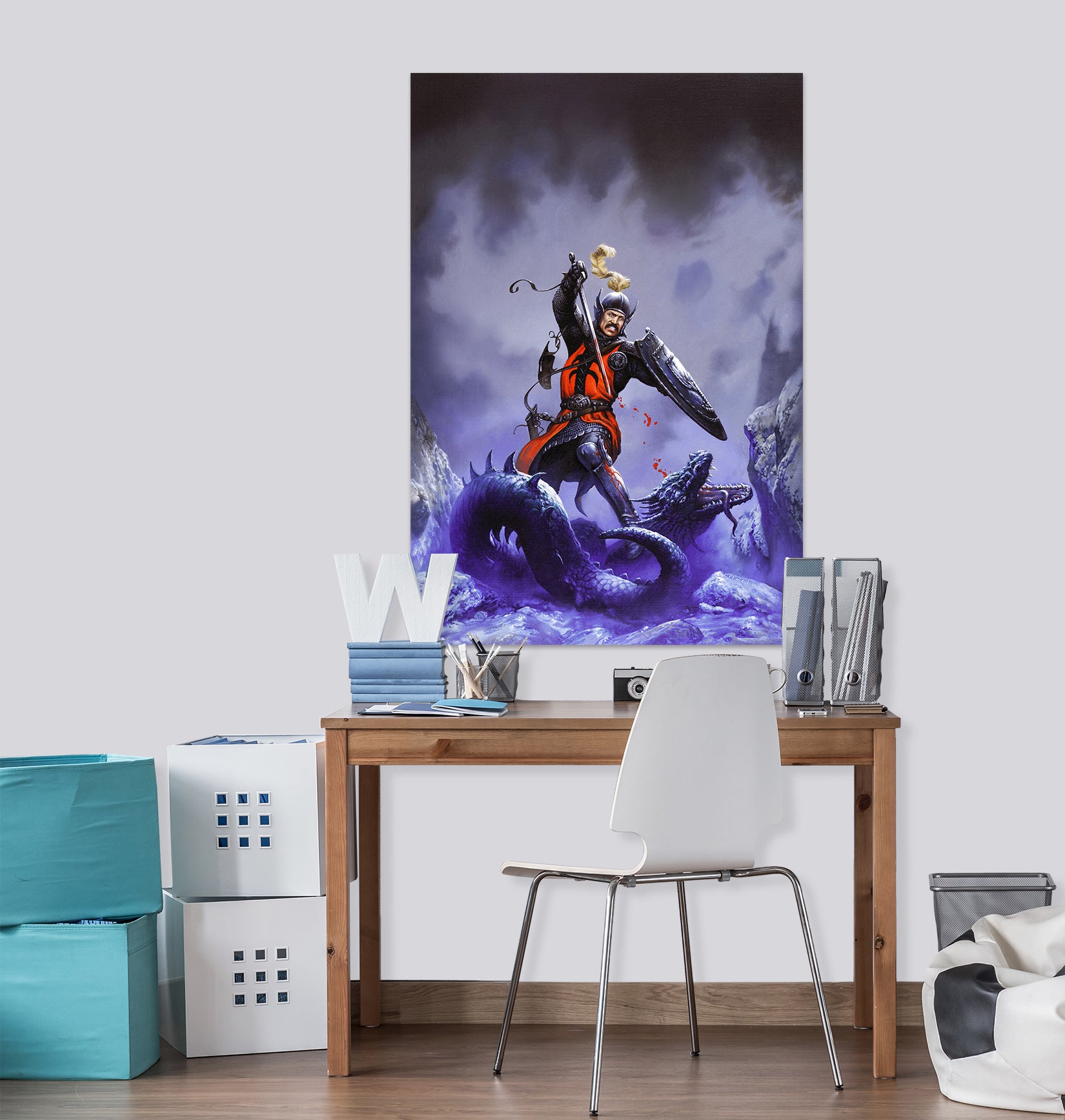 3D Kill Dragon Soldier 8094 Ciruelo Wall Sticker