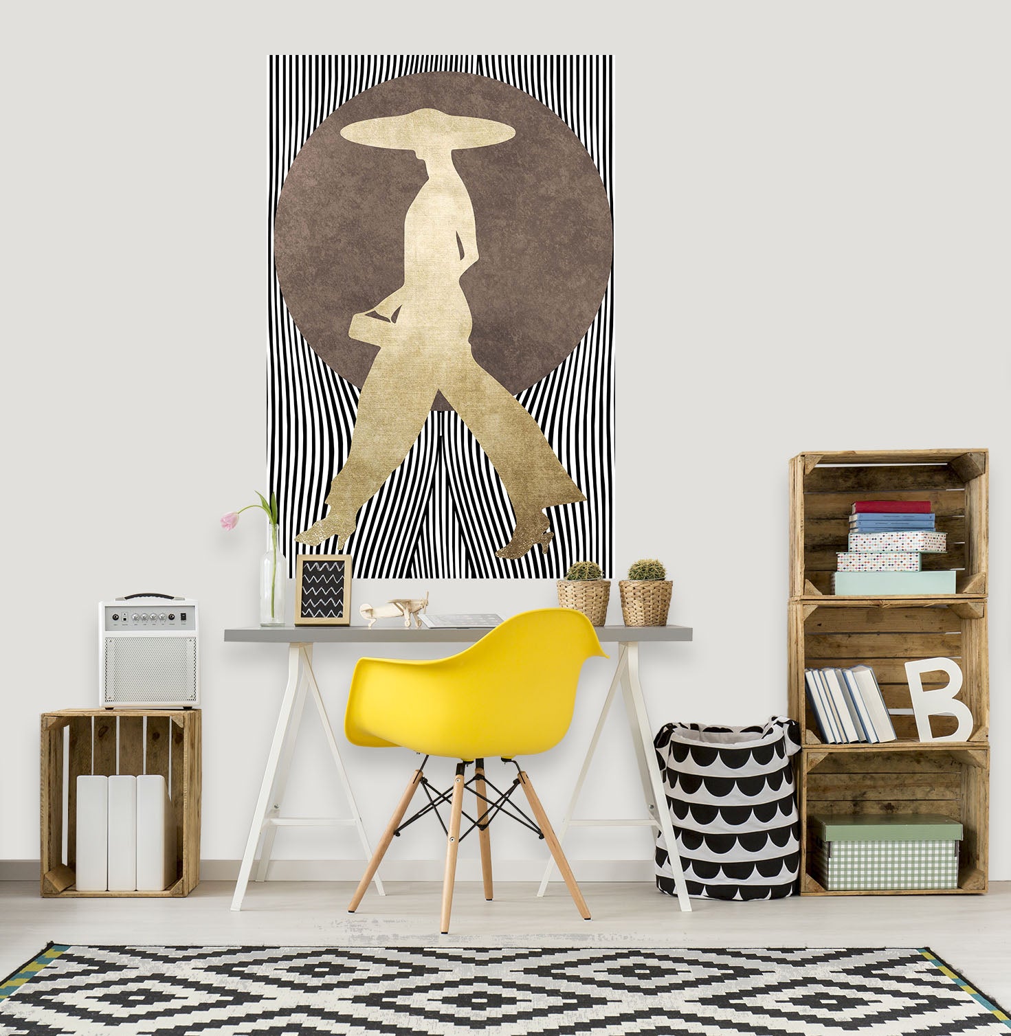 3D Farm Girl 172 Boris Draschoff Wall Sticker