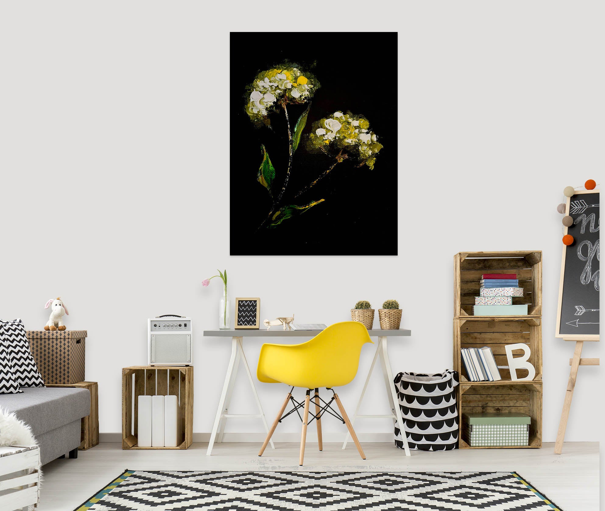 3D Yellow Flower 2603 Skromova Marina Wall Sticker