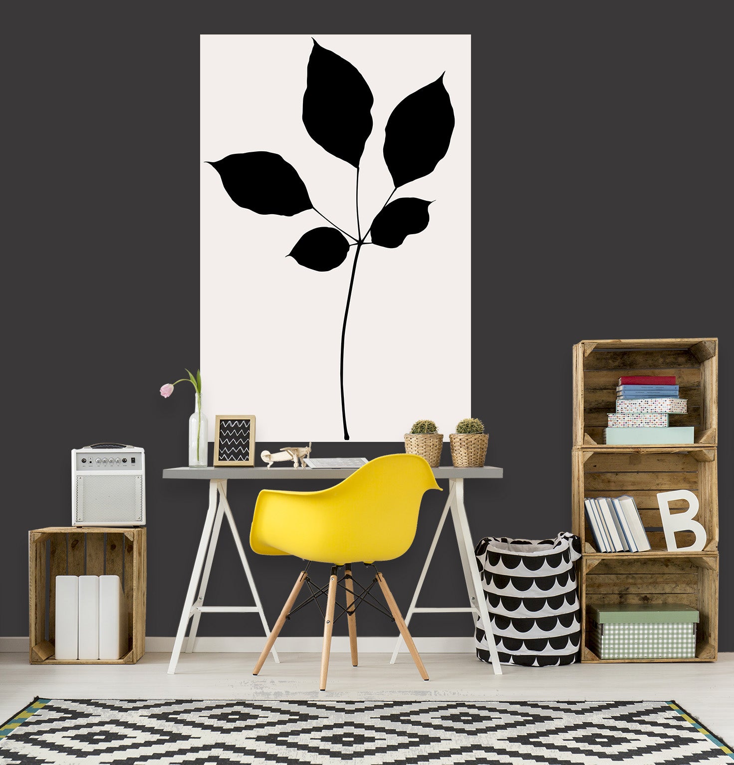 3D Tree Branch Leaves 180 Boris Draschoff Wall Sticker