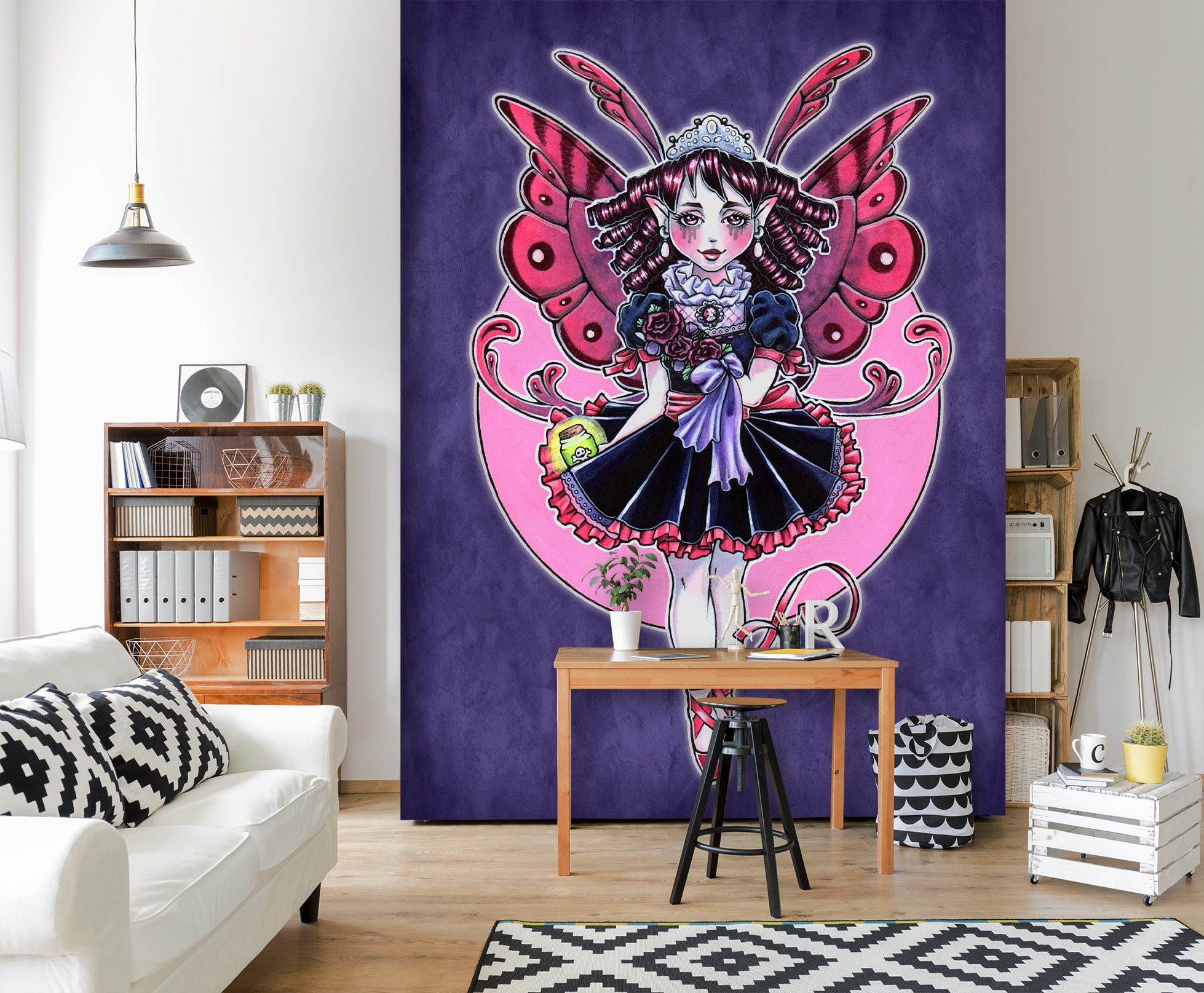 3D Butterfly Girl 8782 Brigid Ashwood Wall Mural Wall Murals