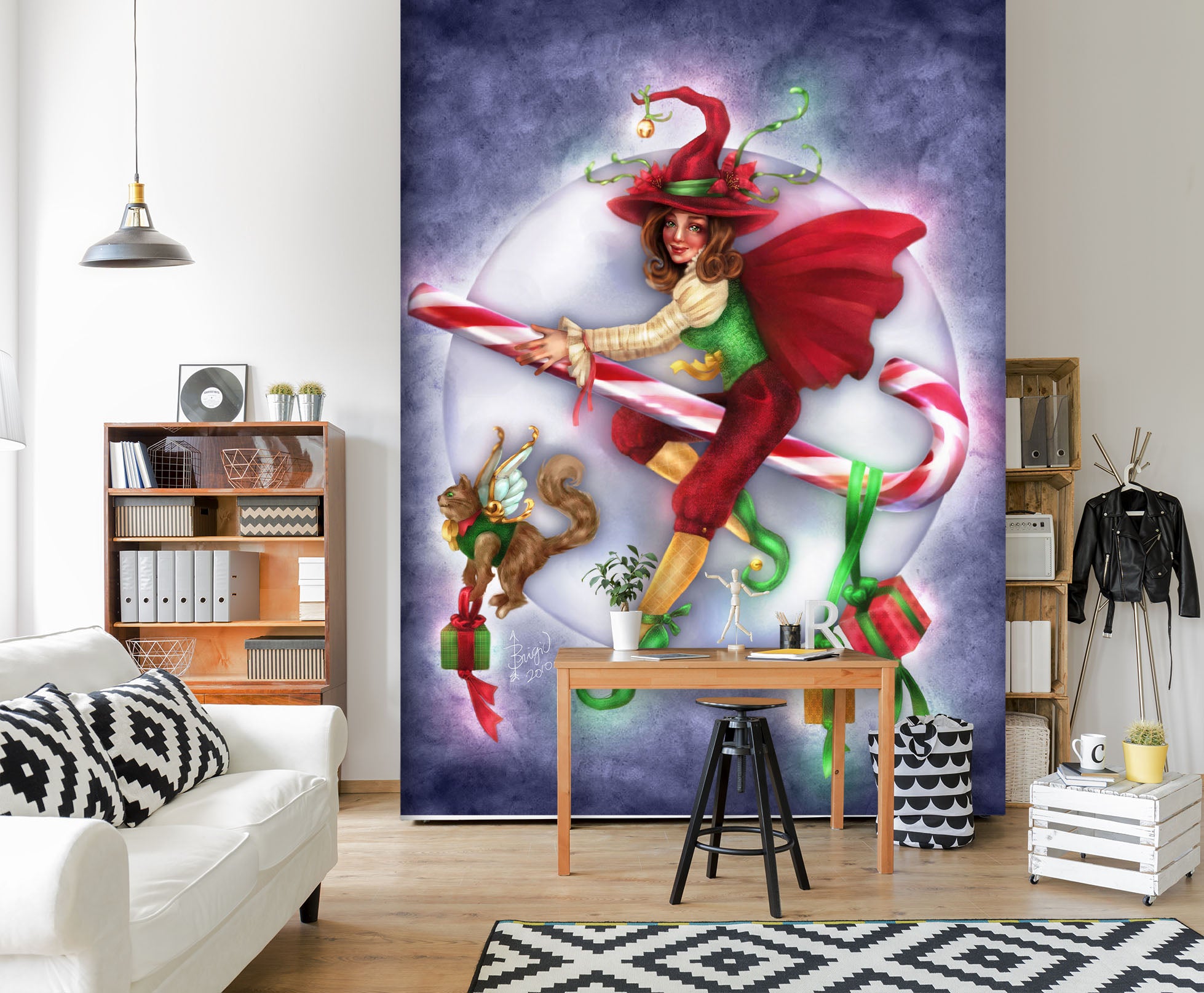 3D Gift Magic Girl 8789 Brigid Ashwood Wall Mural Wall Murals