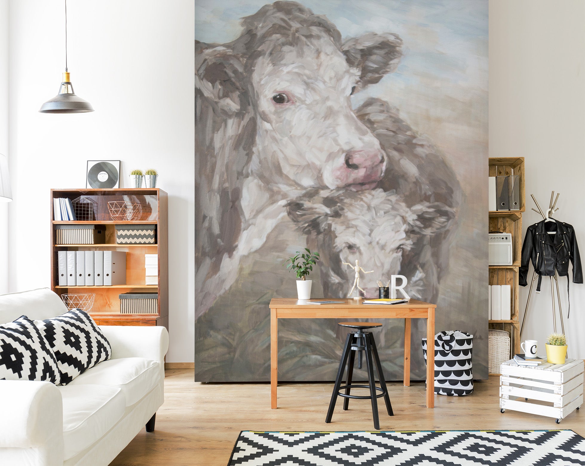 3D Cattle 3138 Debi Coules Wall Mural Wall Murals