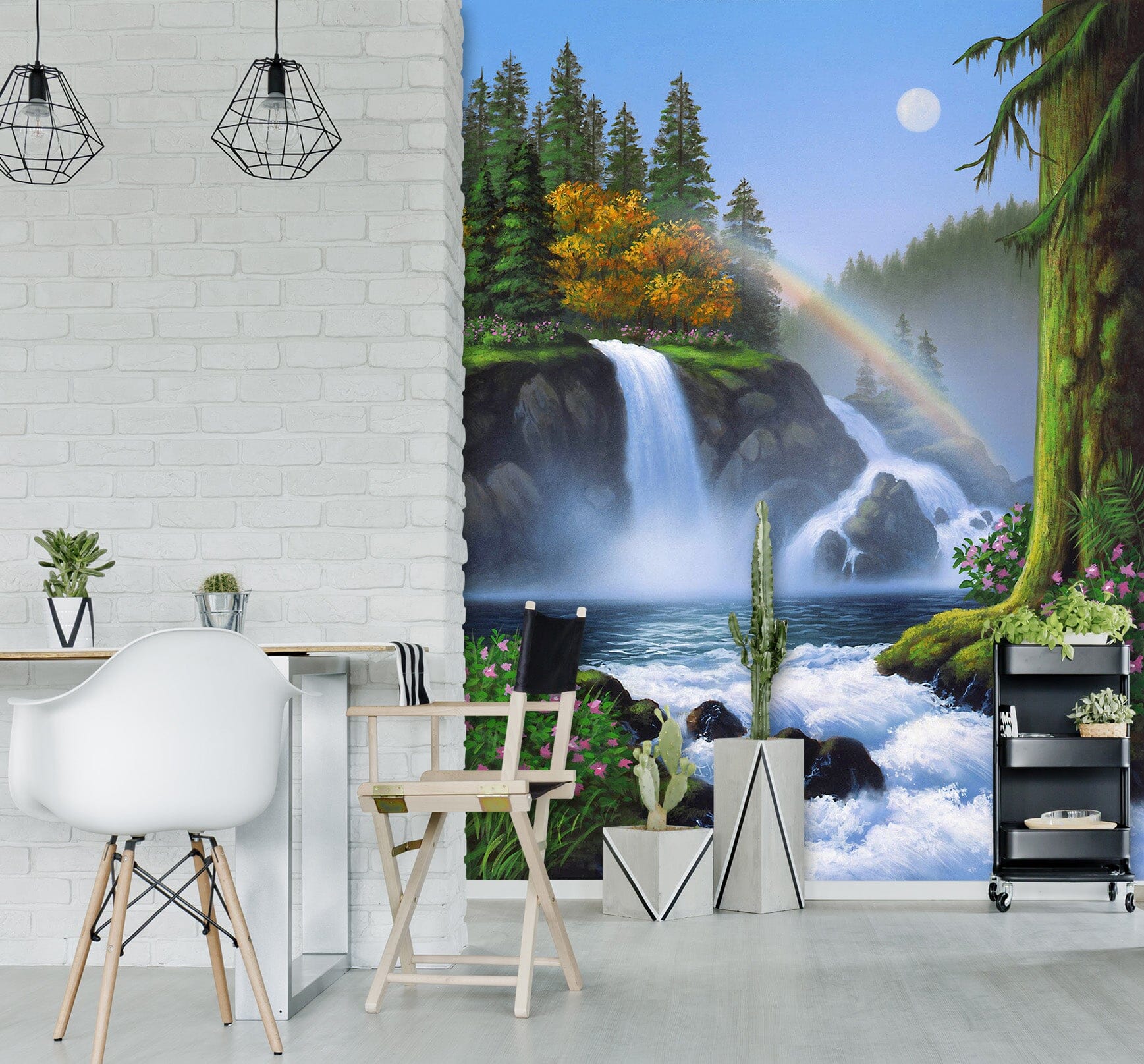 3D Waterfall 1420 Jerry LoFaro Wall Mural Wall Murals Wallpaper AJ Wallpaper 2 