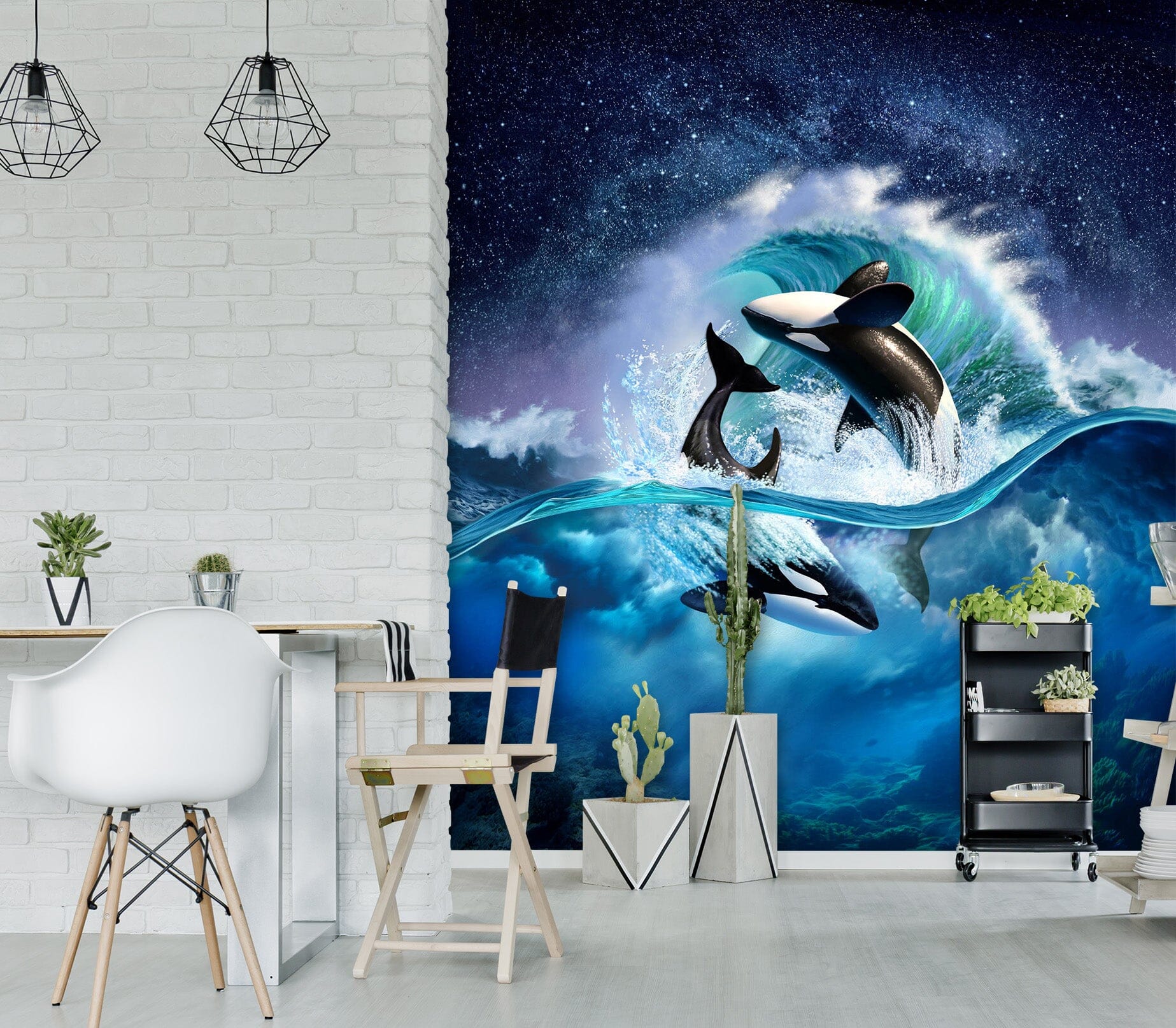 3D Orca Wave 1414 Jerry LoFaro Wall Mural Wall Murals Wallpaper AJ Wallpaper 2 