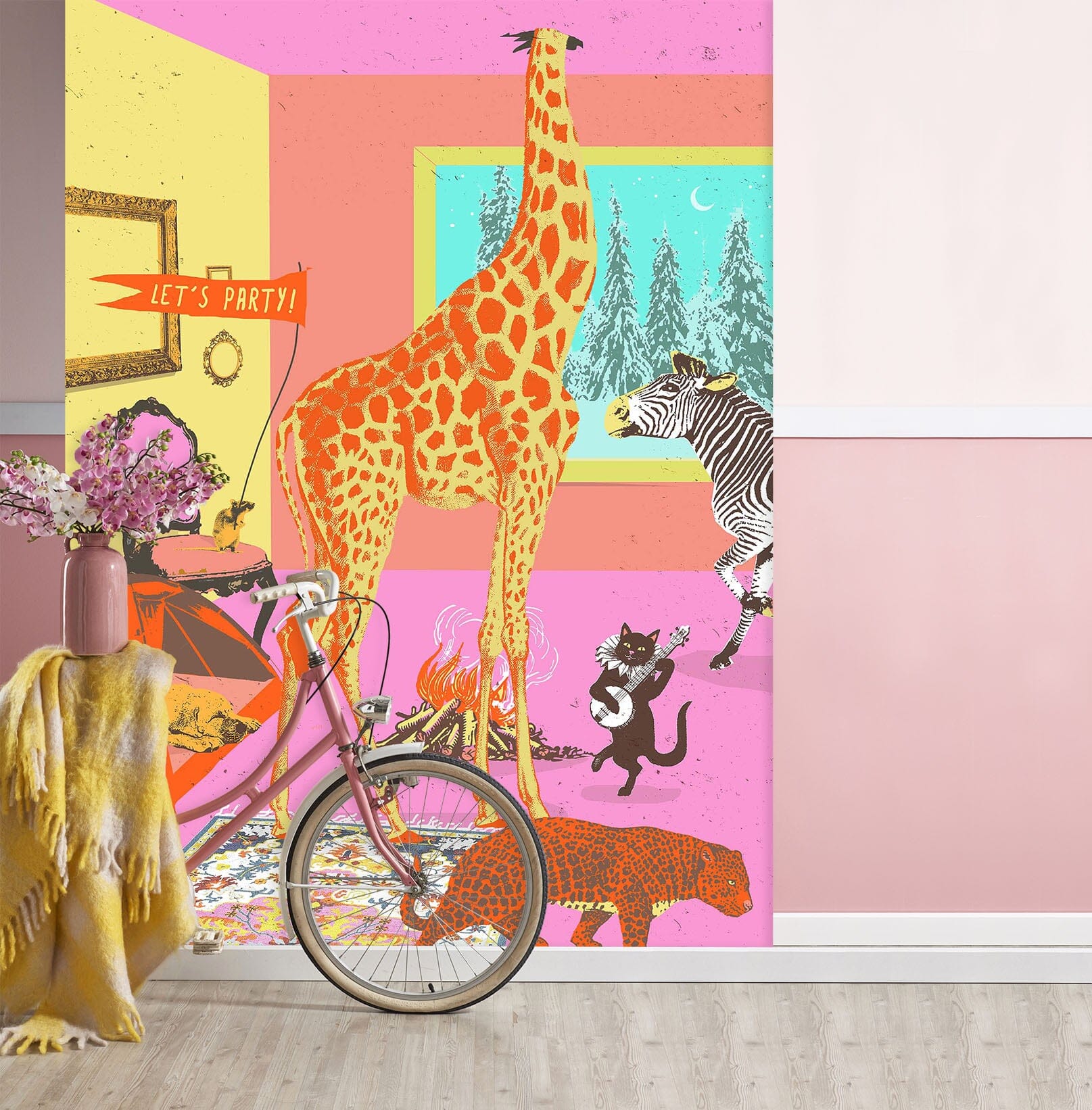 3D Lets Party 1408 Showdeer Wall Mural Wall Murals Wallpaper AJ Wallpaper 2 