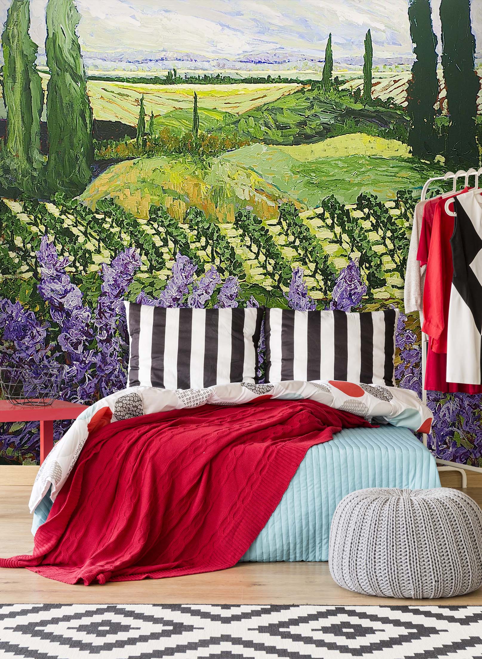 3D Flower Field 119 Allan P. Friedlander Wall Mural Wall Murals