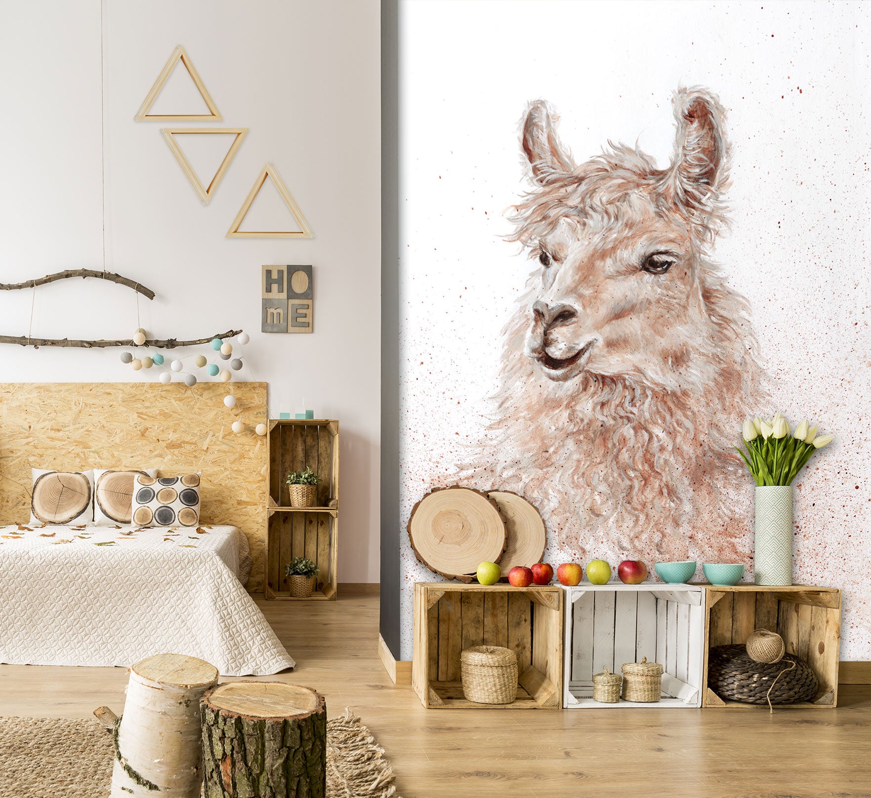 3D Sheep 4028 Debi Coules Wall Mural Wall Murals