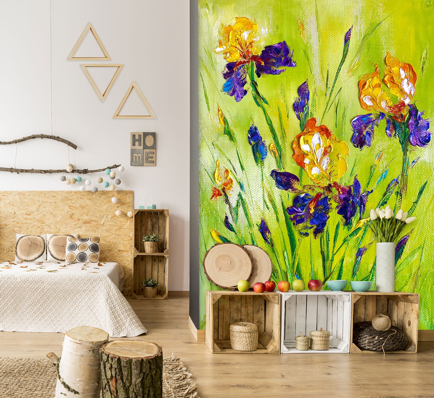 3D Paint Flower 163 Skromova Marina Wall Mural Wall Murals