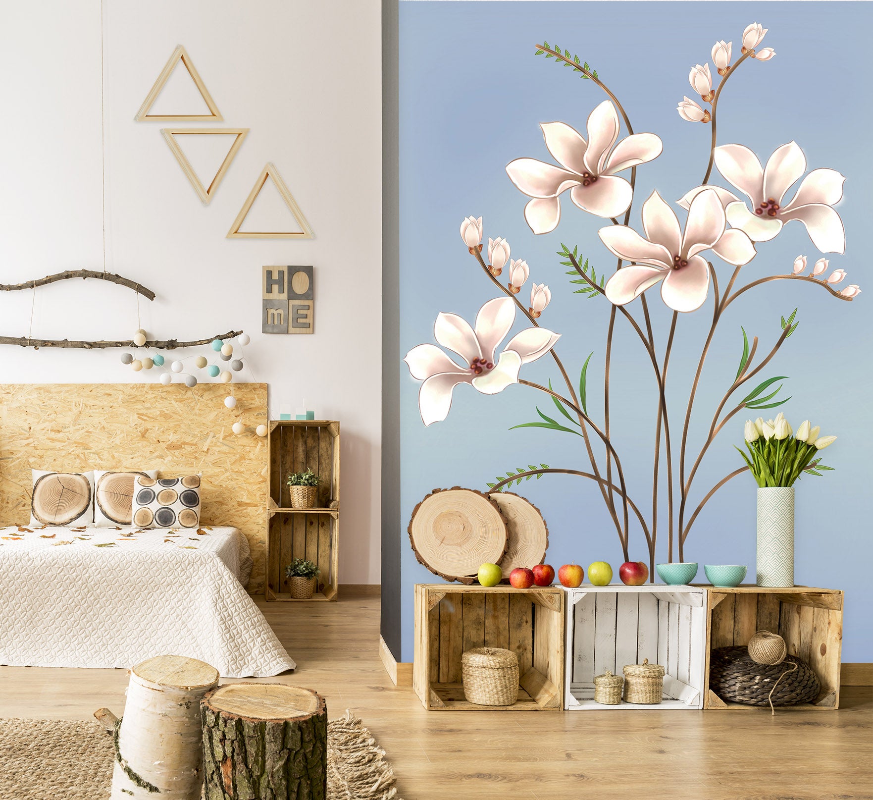 3D Flowers Bloom 1810 Wall Murals