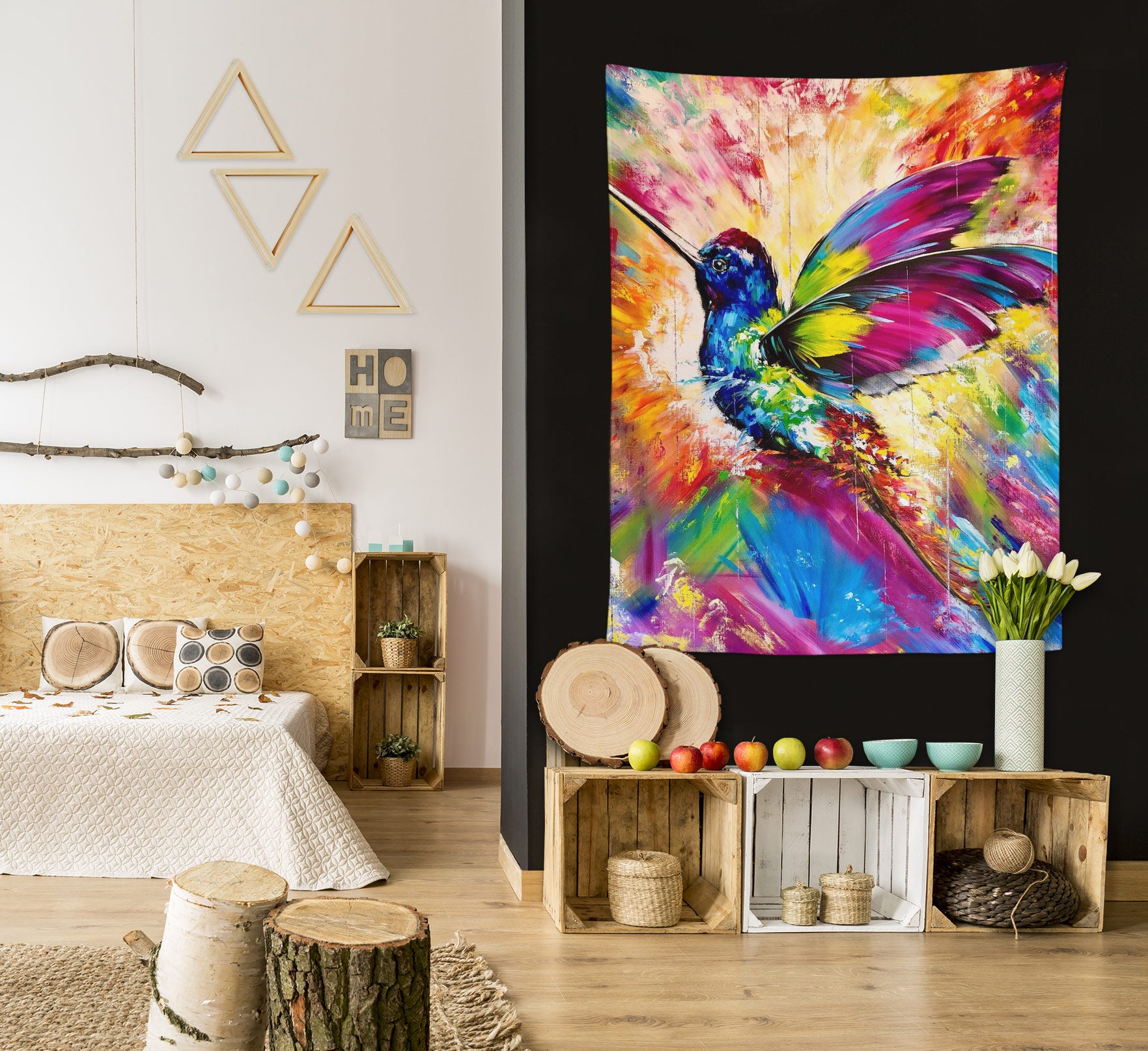 3D Colorful Bird 3439 Skromova Marina Tapestry Hanging Cloth Hang