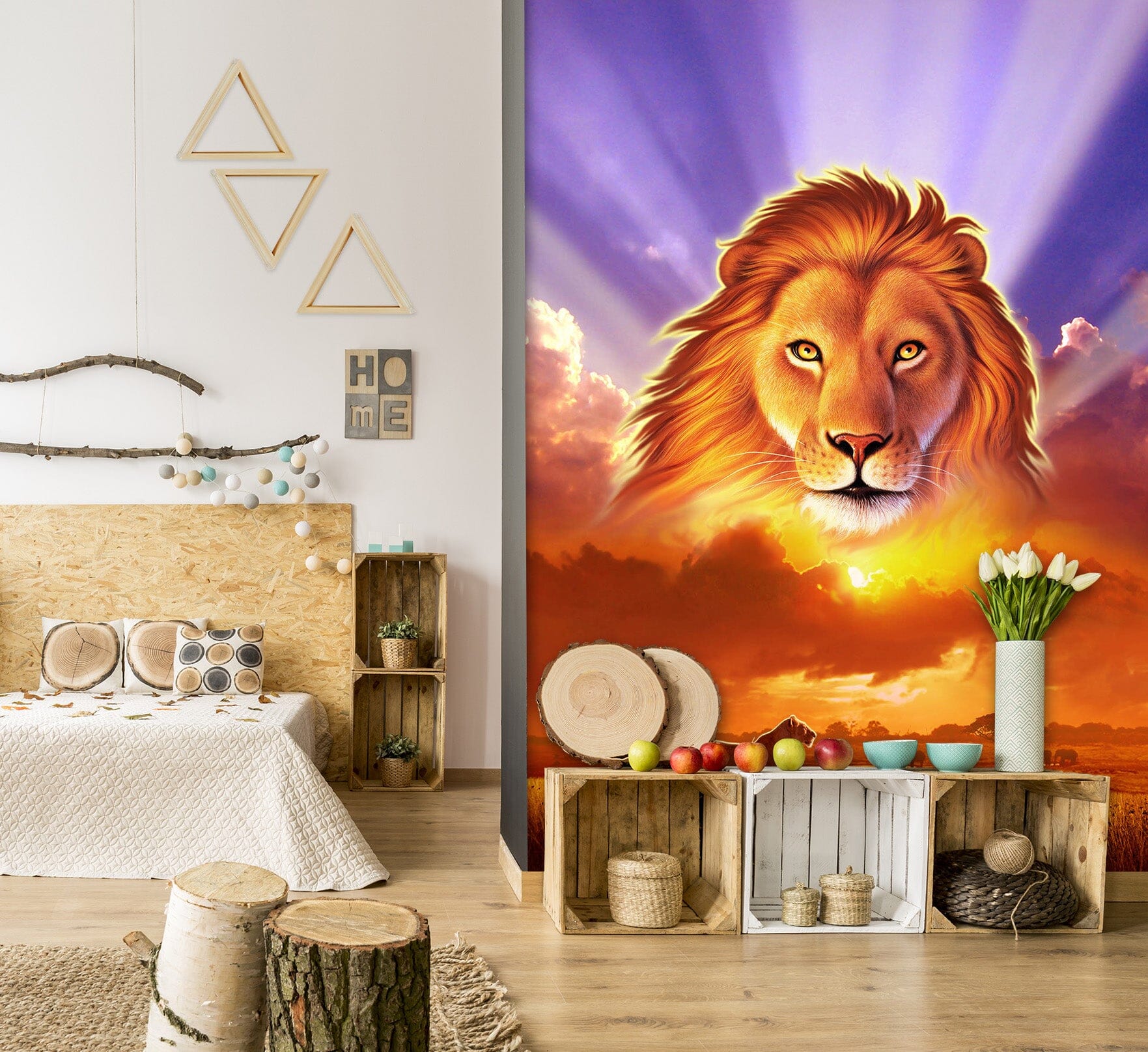 3D Lion King 1412 Jerry LoFaro Wall Mural Wall Murals Wallpaper AJ Wallpaper 2 