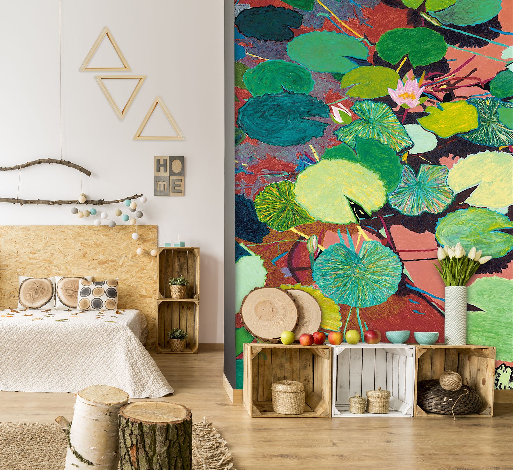 3D Lotus Bloom 290 Allan P. Friedlander Wall Mural Wall Murals