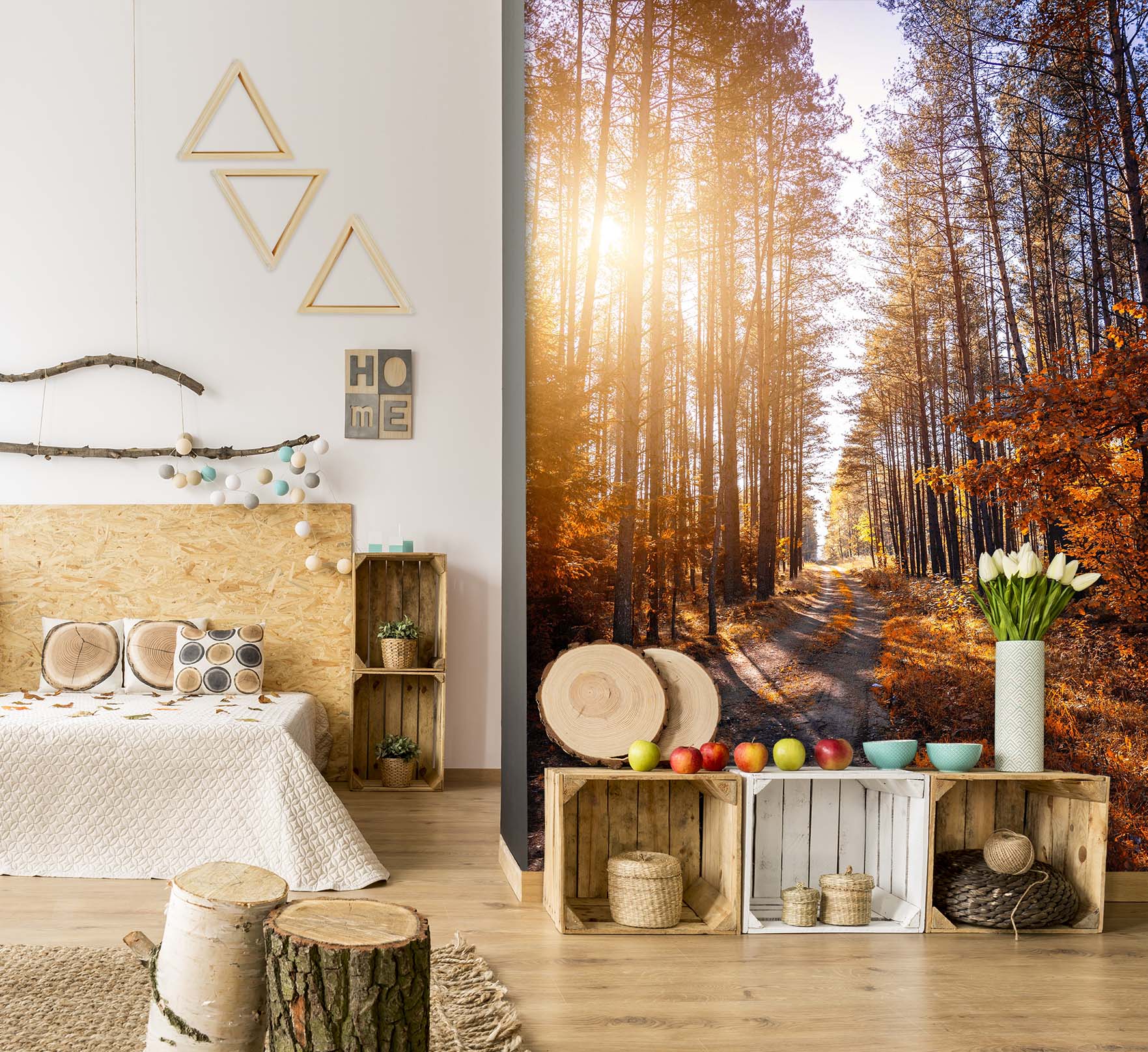 3D Forest Sunlight 2094 Wall Murals