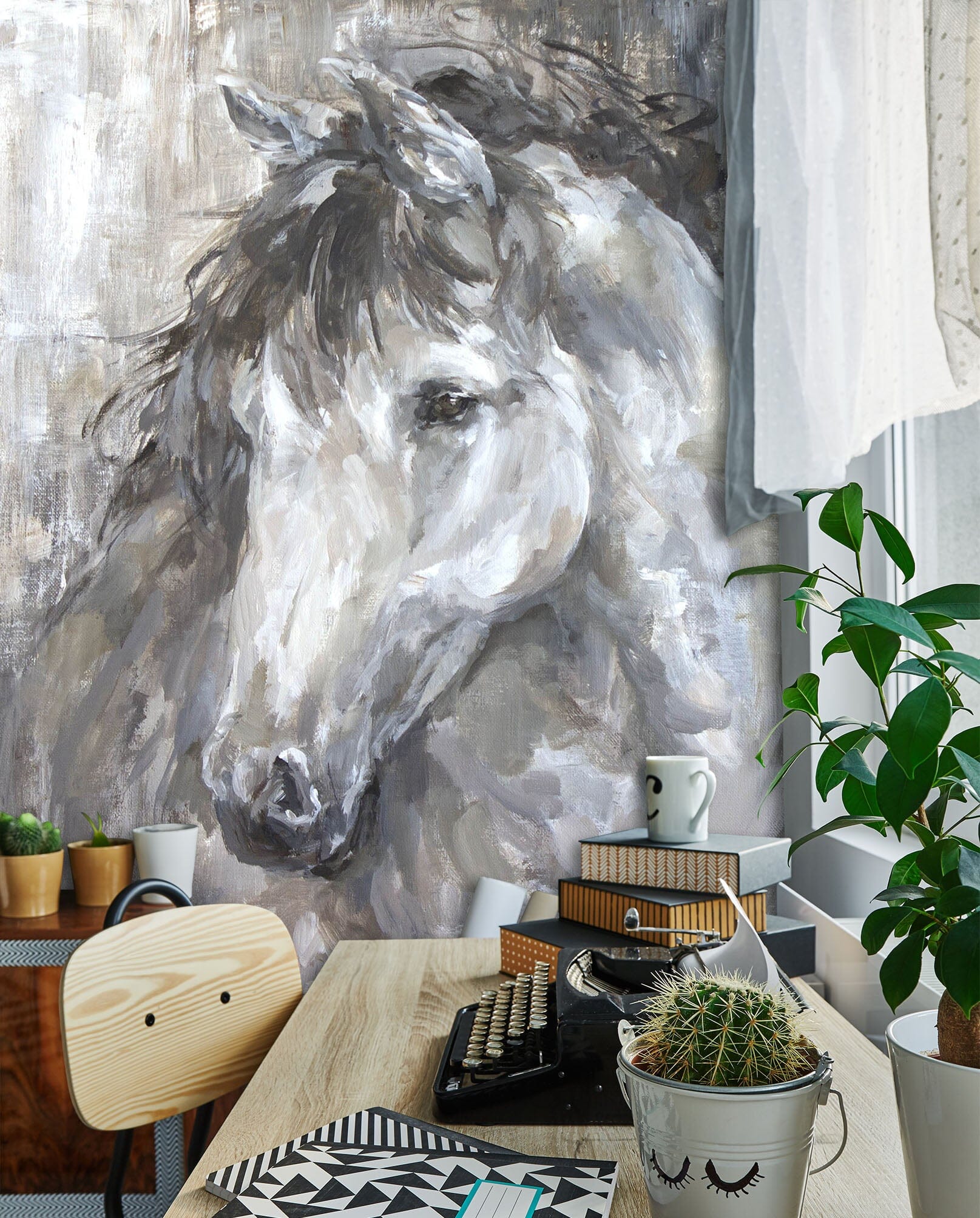 3D Painted Horse 1416 Debi Coules Wall Mural Wall Murals Wallpaper AJ Wallpaper 2 