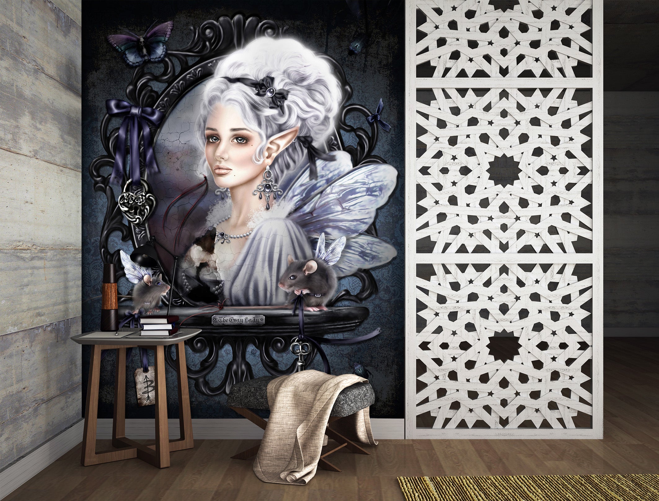 3D Butterfly Elf 8792 Brigid Ashwood Wall Mural Wall Murals