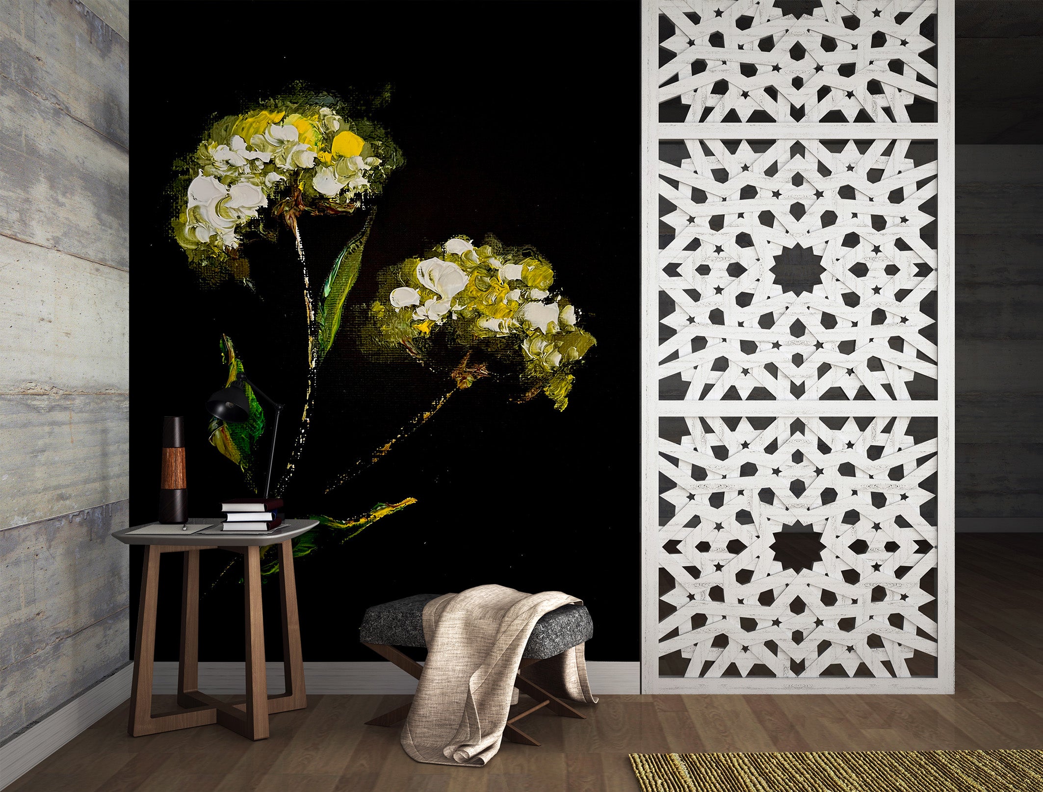 3D Yellow Flower 2627 Skromova Marina Wall Mural Wall Murals