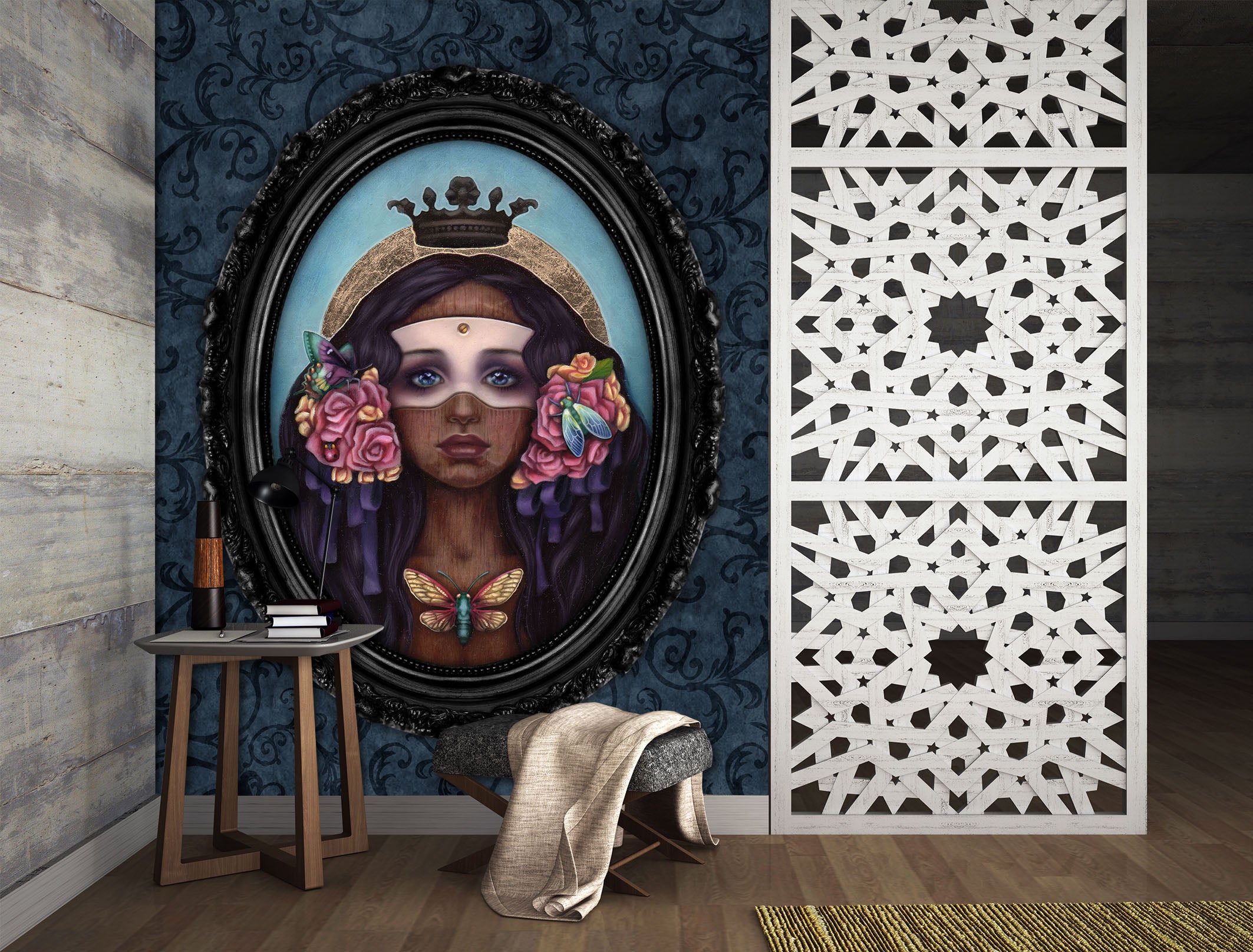 3D Woman Picture Frame 8791 Brigid Ashwood Wall Mural Wall Murals