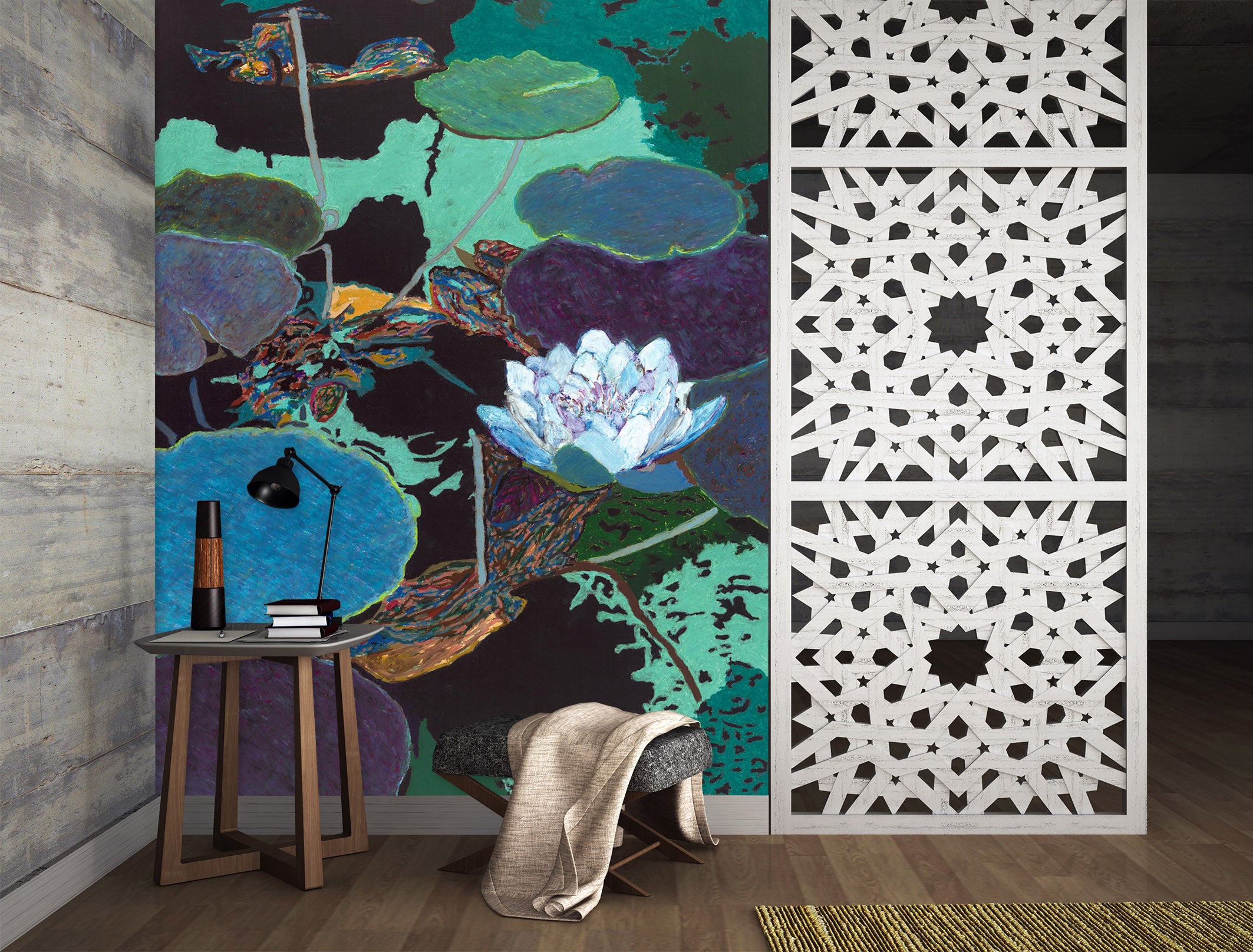 3D White Lotus 262 Allan P. Friedlander Wall Mural Wall Murals