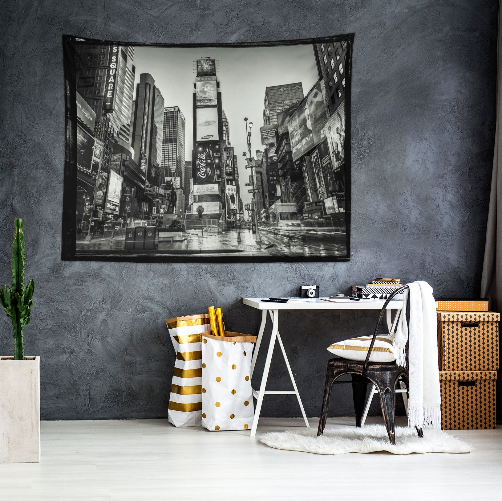 3D New York City 11696 Assaf Frank Tapestry Hanging Cloth Hang